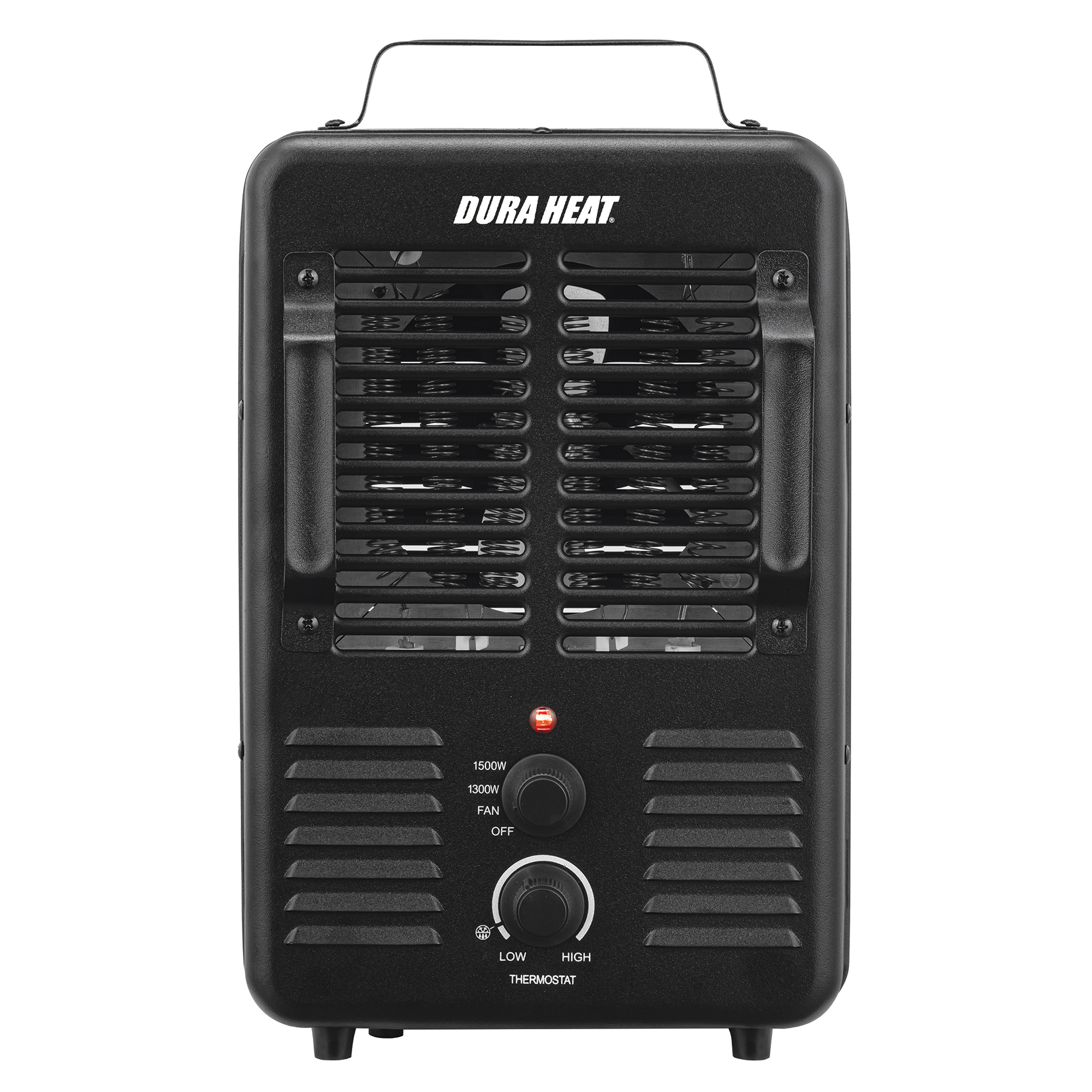 Dura Heat Portable Milkhouse-Style Heater and Fan — 1,500W, Thermostat, Anti-Freeze Setting, Black, Model# EUH343