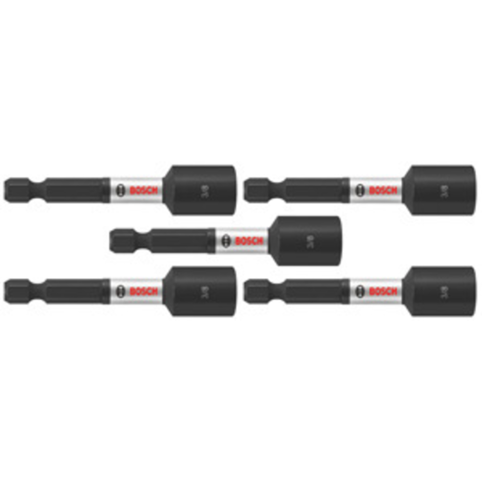 Bosch Impact Tough Nutsetter Set — 3/8in. x 2-9/16in., 5 Pcs, Model# ITNS382B