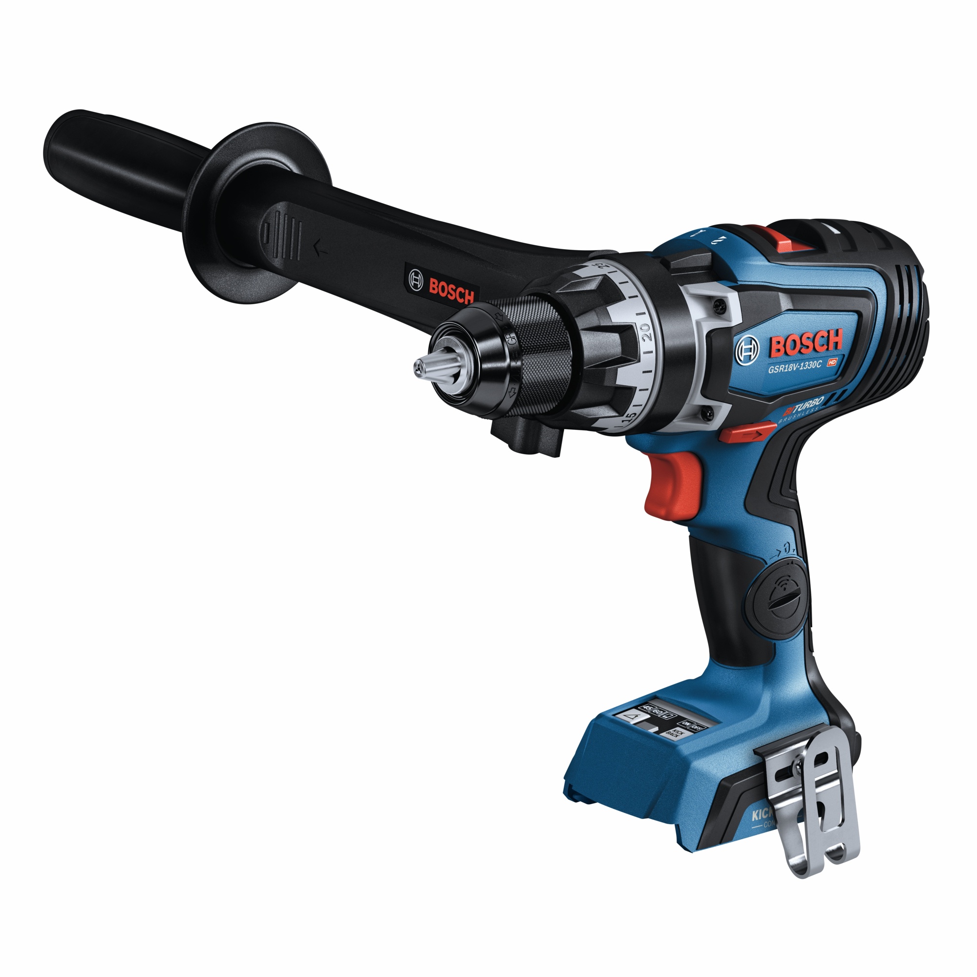 Bosch Profactor 18V Connected-Ready Drill/Driver — 1/2in., Bare Tool, 1330 in.-Lbs. Max Torque, Brushless, Model# GSR18V-1330CN