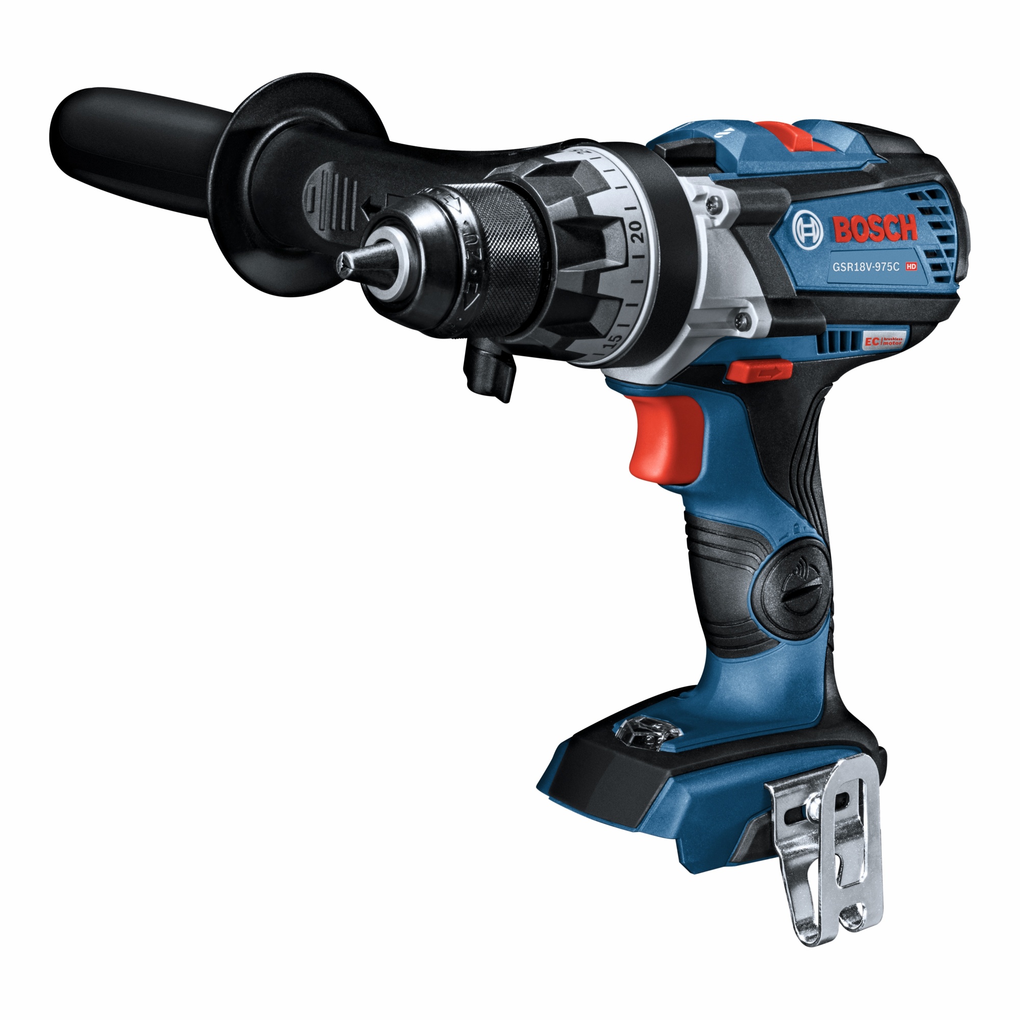Bosch 18V Brushless Connected-Ready Drill/Driver — 1/2in., 975 in.-lbs. Torque, Bare Tool, Model# GSR18V-975CN