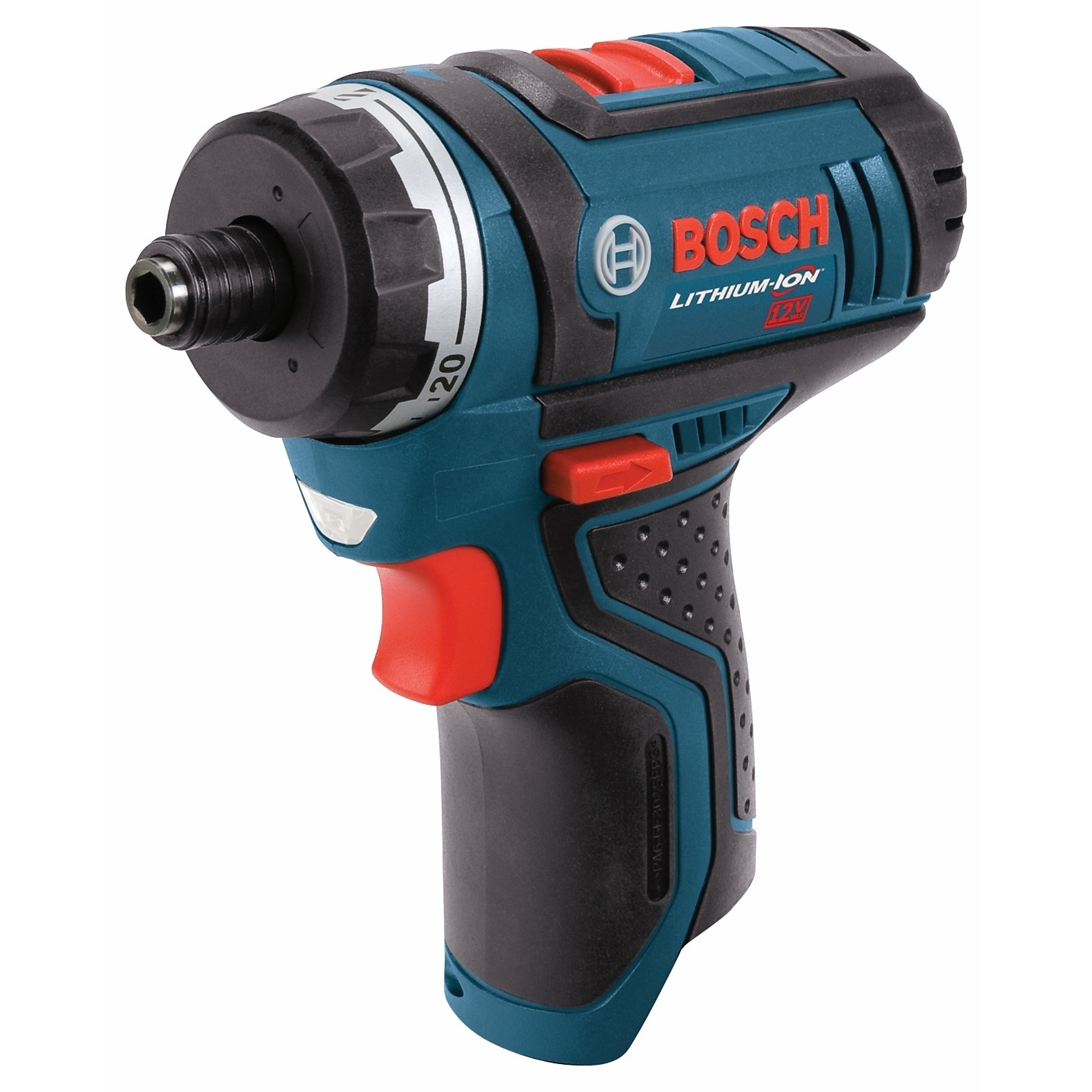 Bosch 12V Max Two-Speed Pocket Driver — 265 in.-Lbs. Torque, 1/4in. Hex Chuck, LED Light, Bare Tool, Model# PS21N