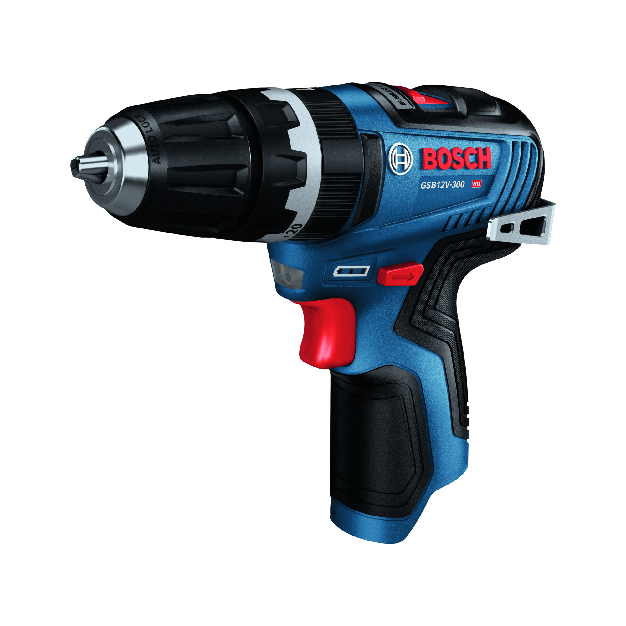 Bosch 12V Max Brushless Hammer Drill/Driver — 3/8in., 300in.-Lbs. Torque, 1,750 RPM, 26,250 BPM, Model# GSB12V-300N