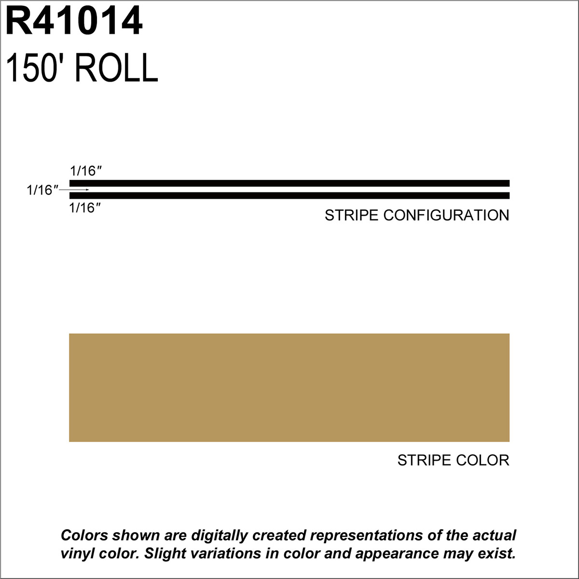 Sharpline Converting Outdoor Vinyl Tape — 3/16in. x 150ft., Pressure Sensitive Adhesive, Buckskin, Model# SHR41014