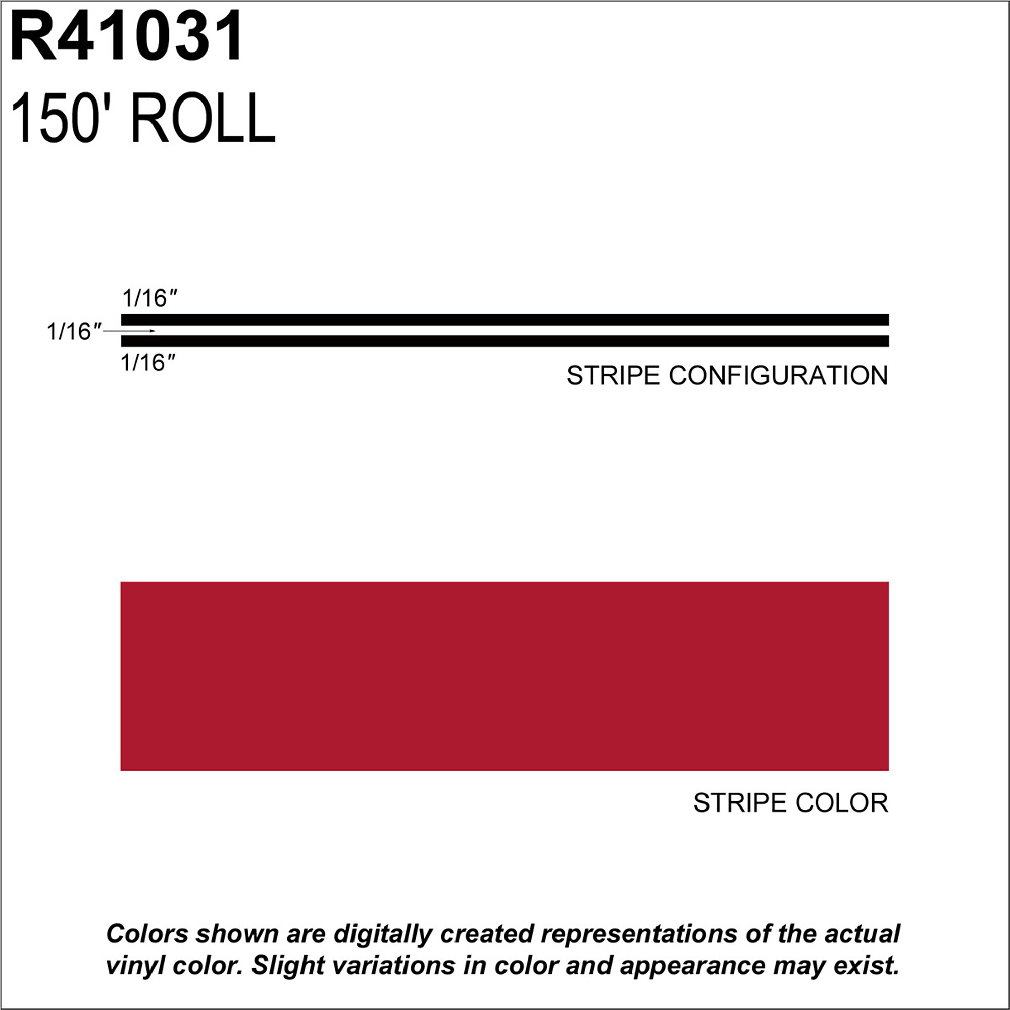 Sharpline Converting Inc High-Performance Vinyl Tape — 3/16in. x 150ft., Fire Red, Model# SHR41031