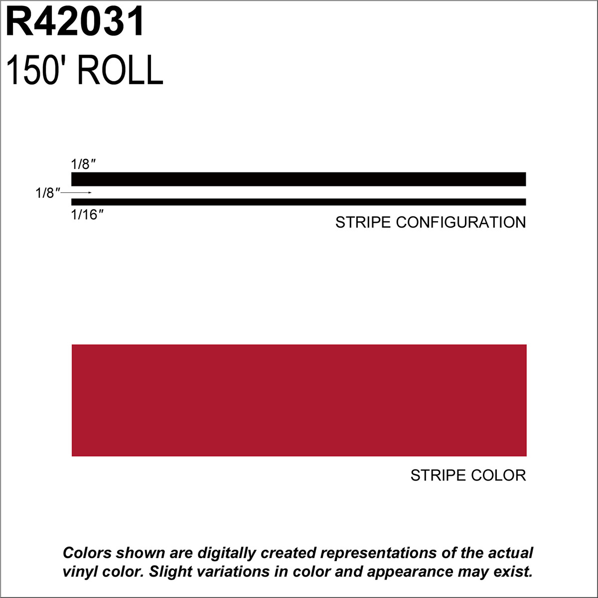 Sharpline Converting Vinyl Tape — 5/16in. x 150ft., Fire Red, Model# SHR42031