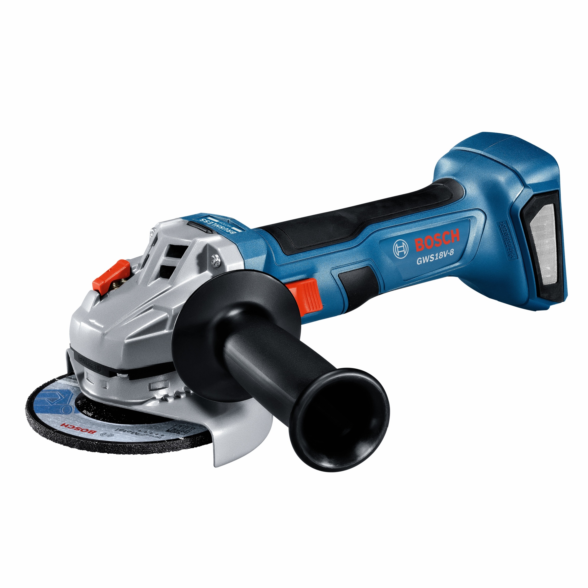 Bosch 18V Brushless Angle Grinder — 4 1/2in., Slide Switch, Bare Tool, Model# GWS18V-8N