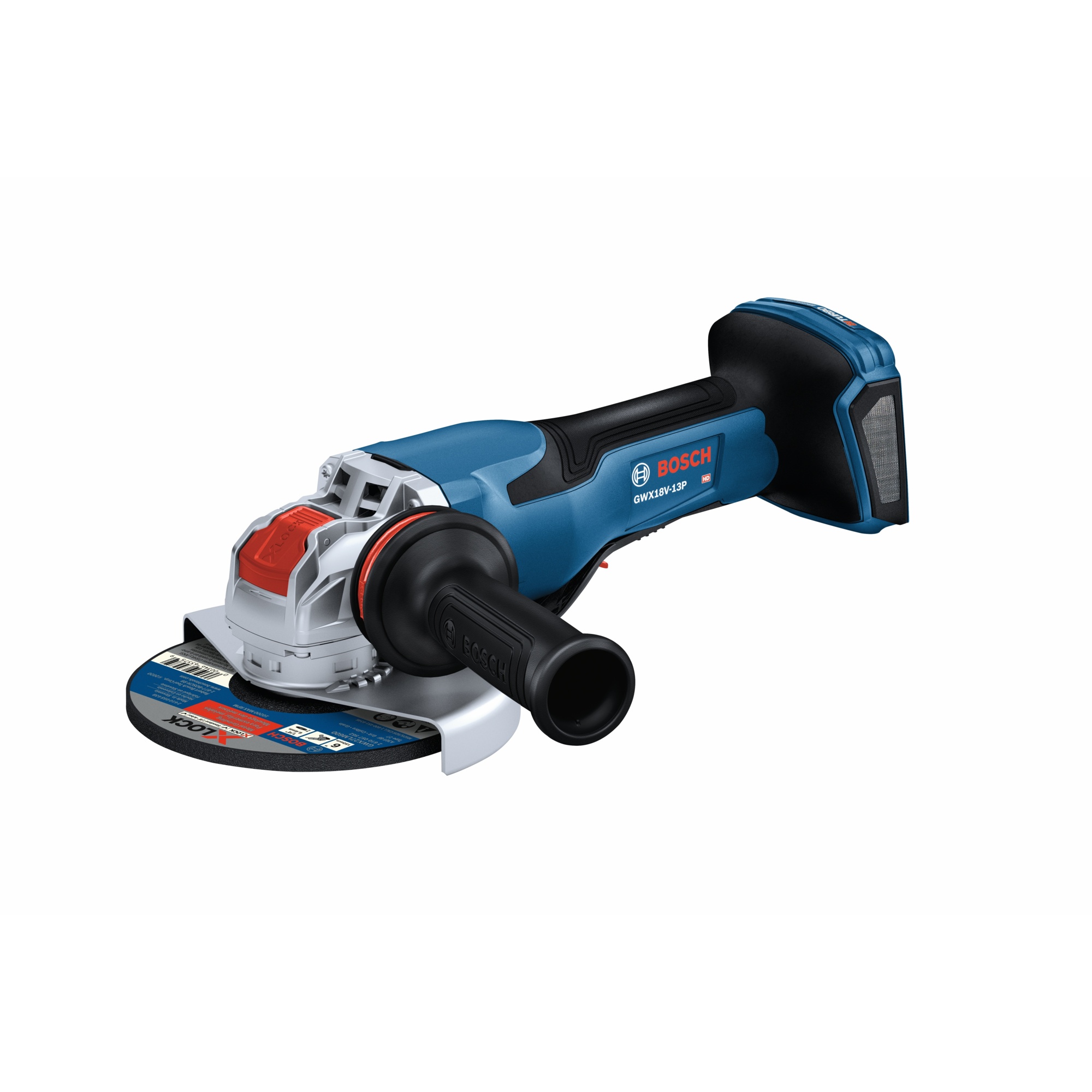 Bosch PROFACTOR 18V X-LOCK Angle Grinder — 5in.–6in., No Lock-On Paddle Switch, Bare Tool, Model# GWX18V-13PN