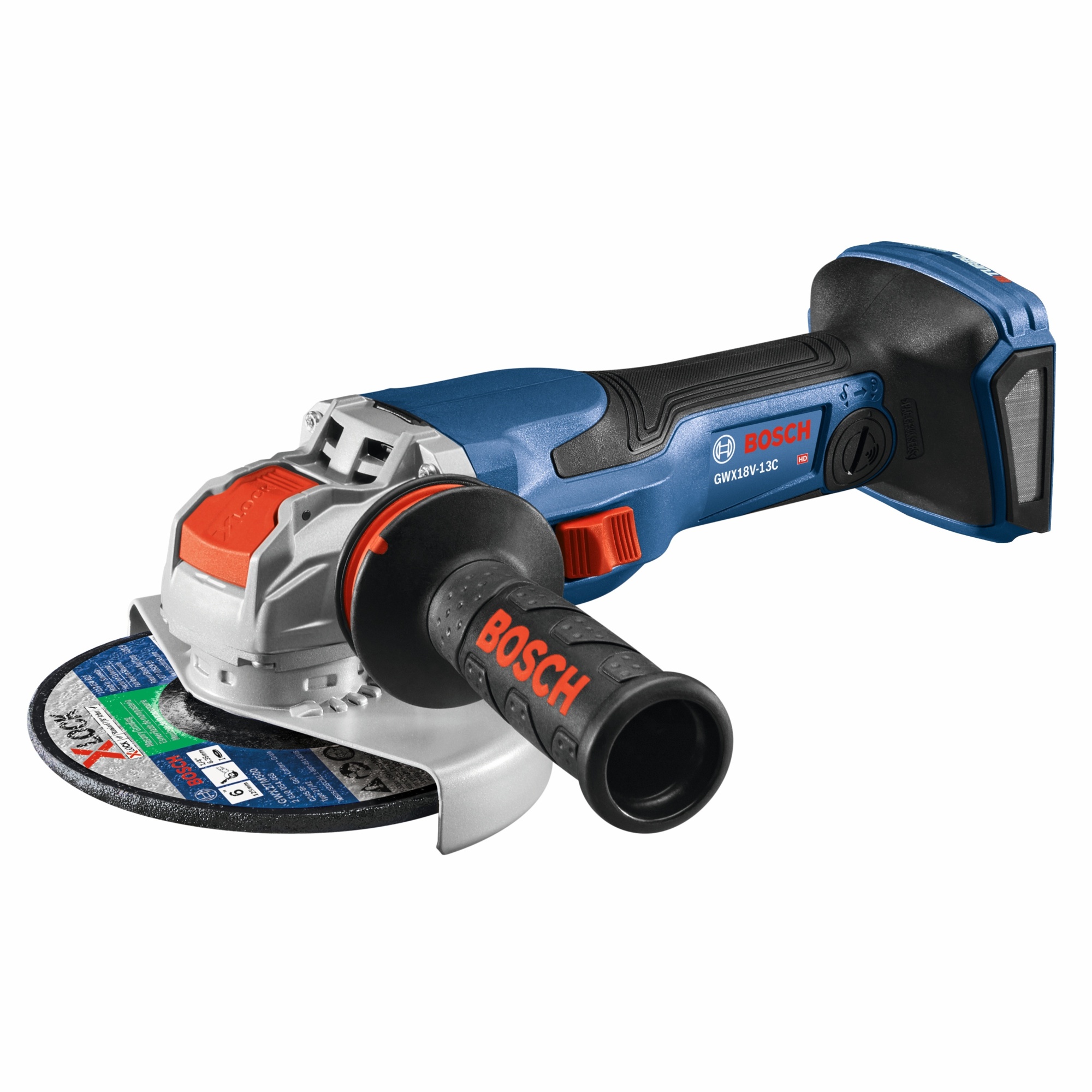Bosch Profactor 18V X-Lock Connected-Ready Angle Grinder — 5–6in., Slide Switch, Bare Tool, Model# GWX18V-13CN