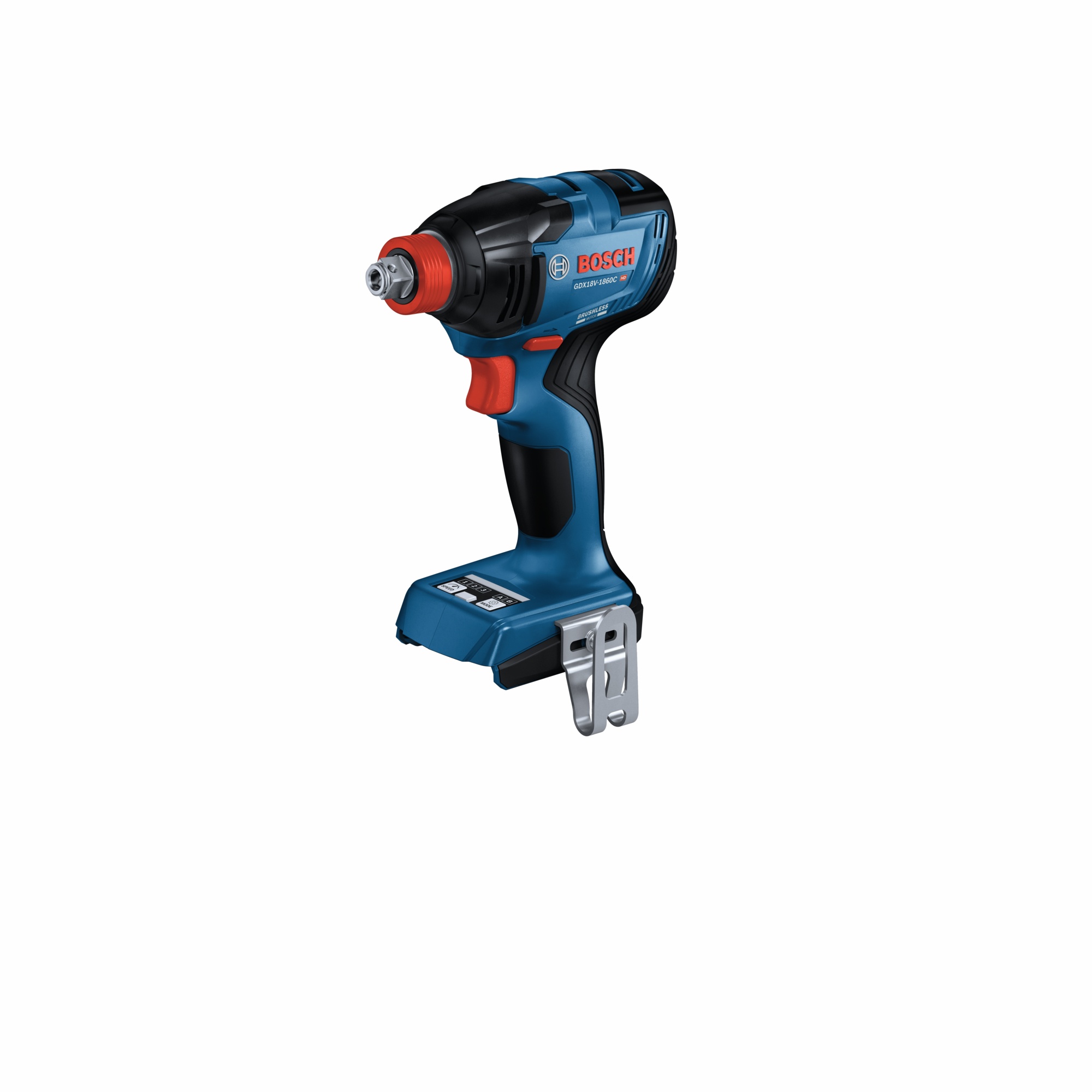 Bosch 18V Connected-Ready Two-In-One Impact Driver/Wrench — 1/4in. & 1/2in. Bit/Socket, Brushless Motor, 1860in.-Lbs. Torque, Model# GDX18V-1860CN