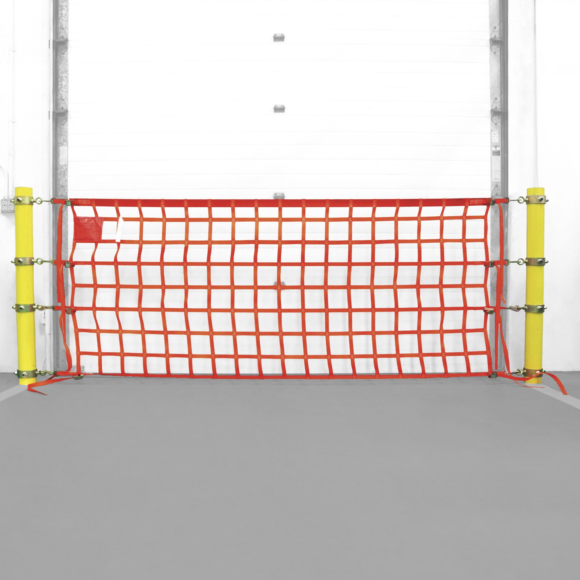 US Netting Existing Bollard Ring Safety Net Package — 4ft. x 14ft. Net ...