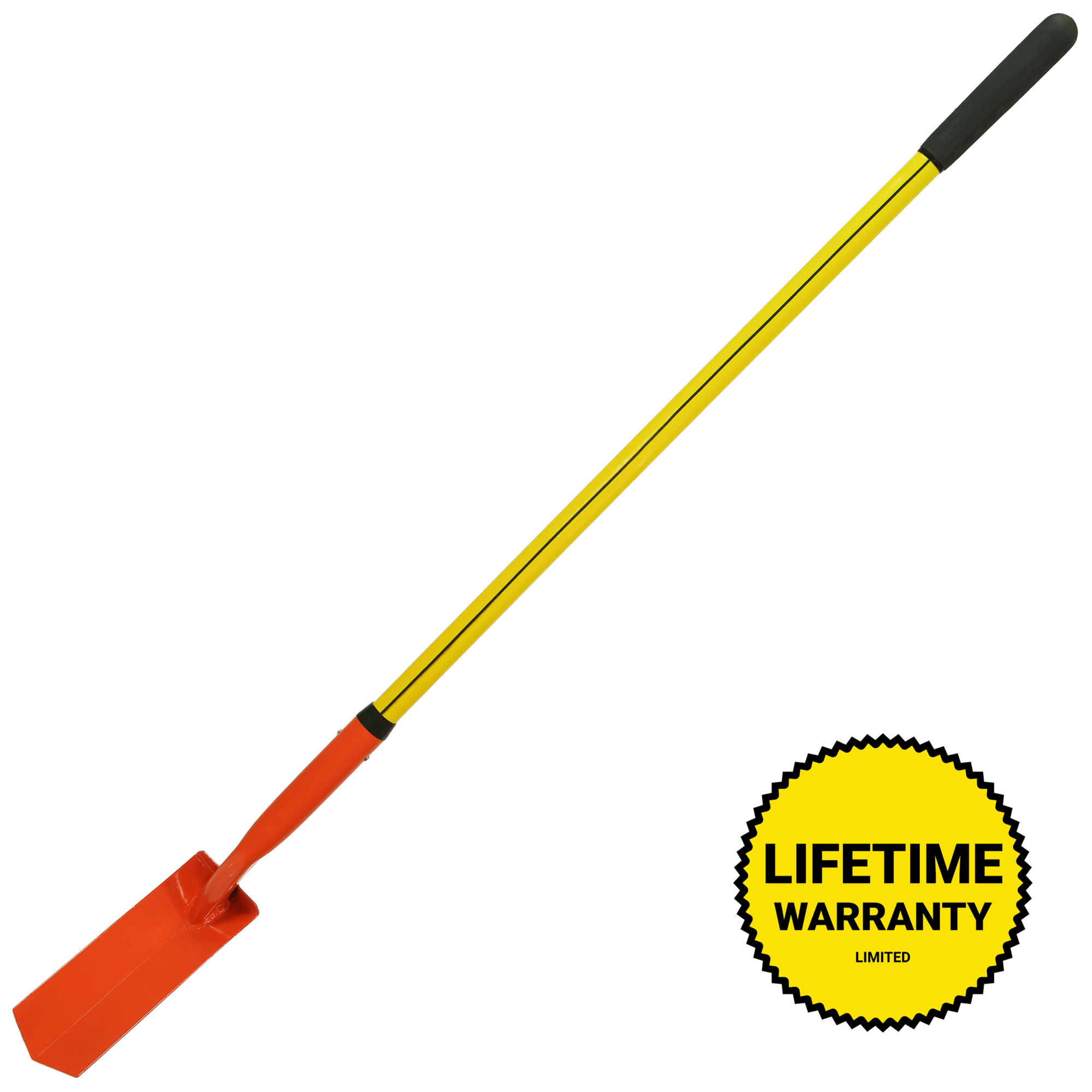 Nupla V-Type Trenching Shovel — 4in. Wide 14-Ga. Steel Blade, 48in. Fiberglass Handle, Model# 75.69-204