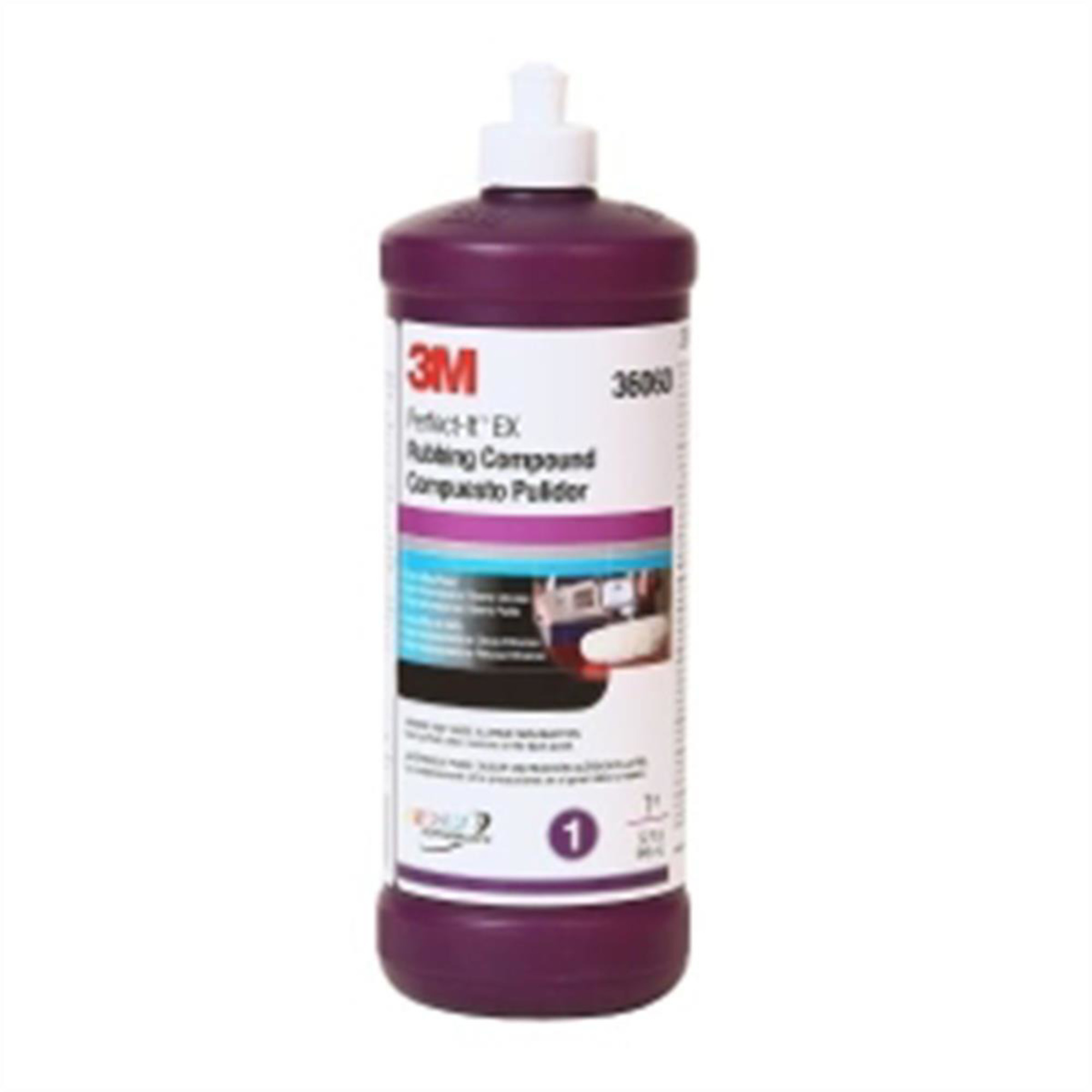 3M Perfect-It EX AC Rubbing Compound — Quart, Model# MMM36060