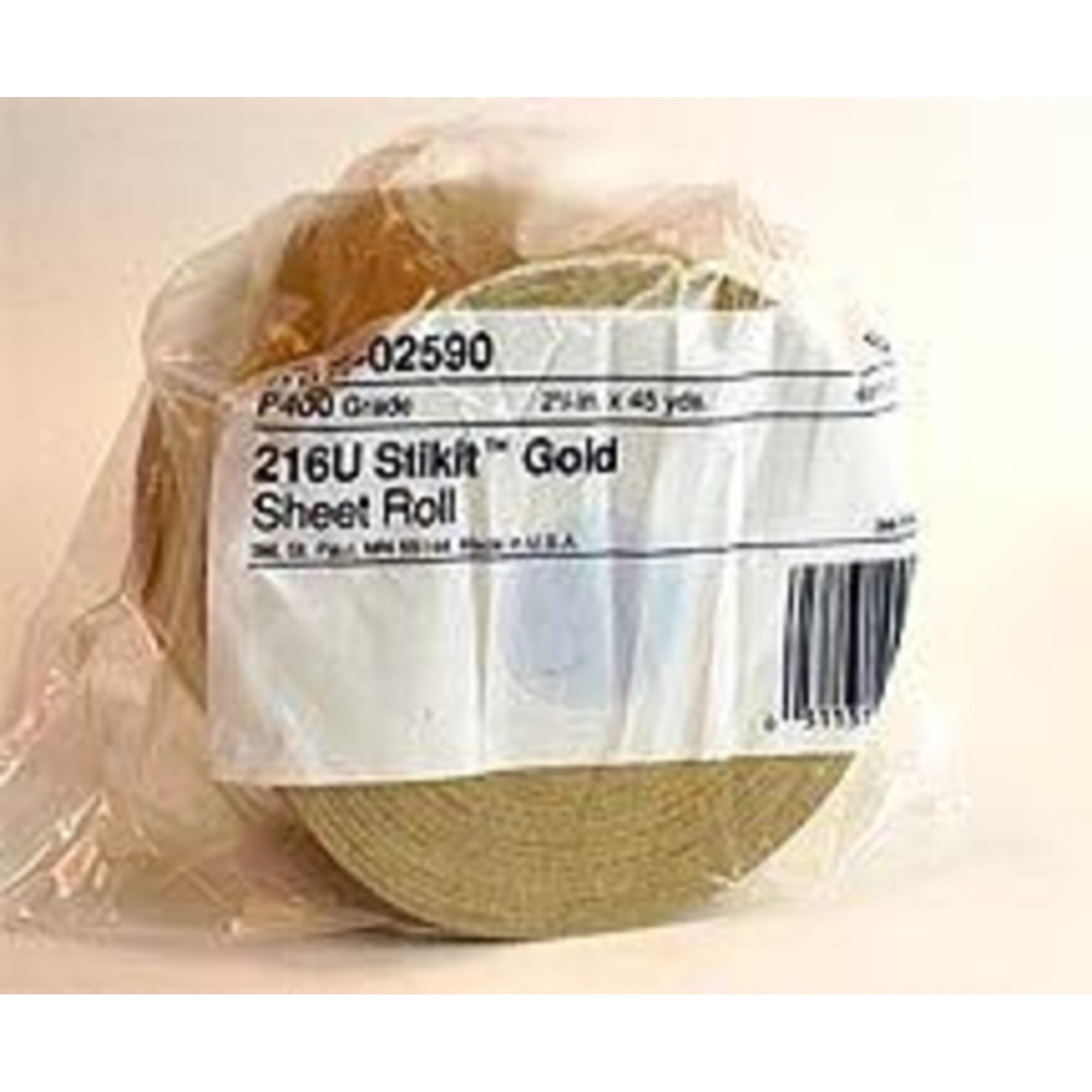 3M Stikit Gold Sheet Rolls — 2-3/4in. x 25 Yards, P80 Grit, Pressure-Sensitive Adhesive Backing, Model# MMM2599
