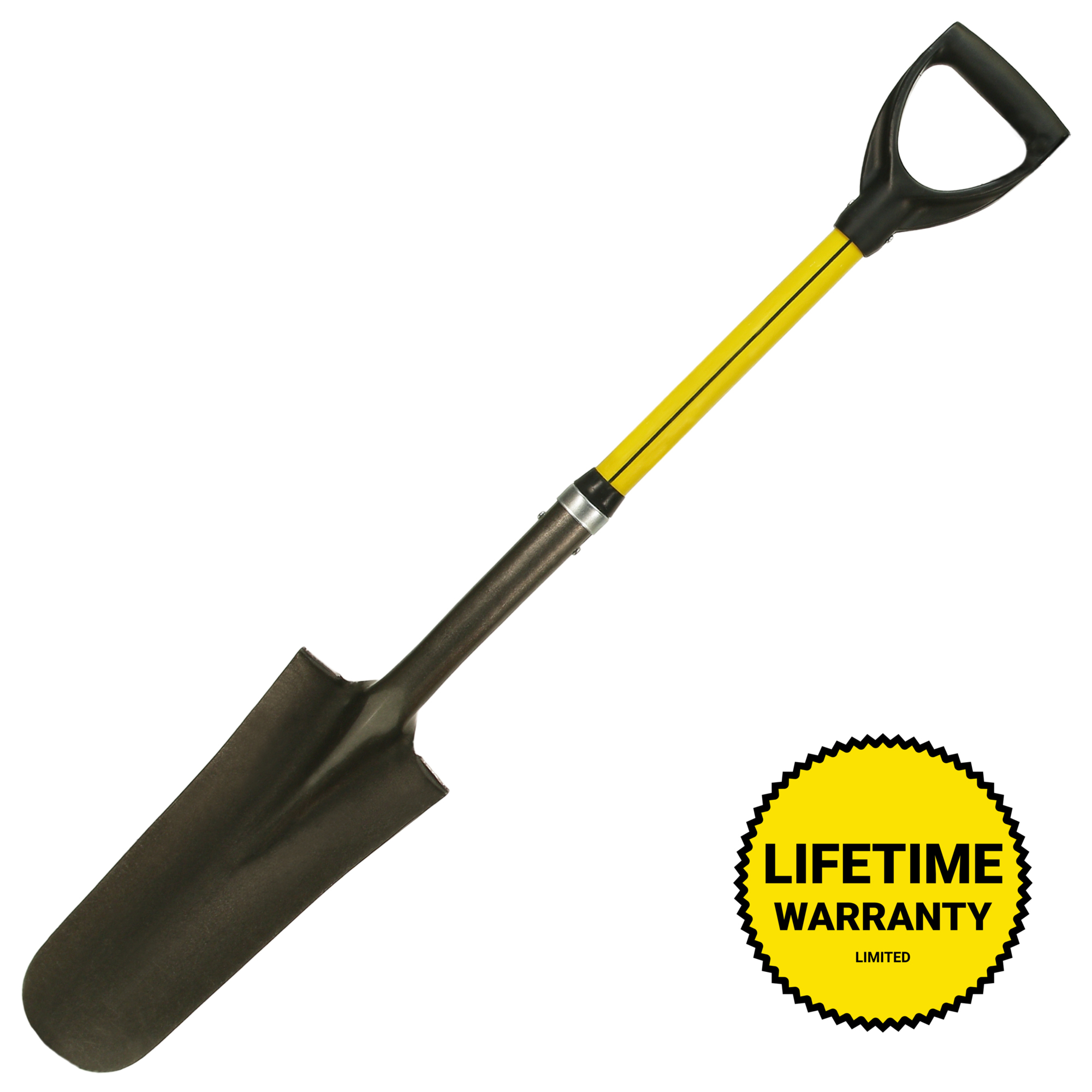Nupla Sharp Shooter Drain Spade — 27in. Fiberglass Handle, 14-Ga. Steel Blade, Model# 75.69-274