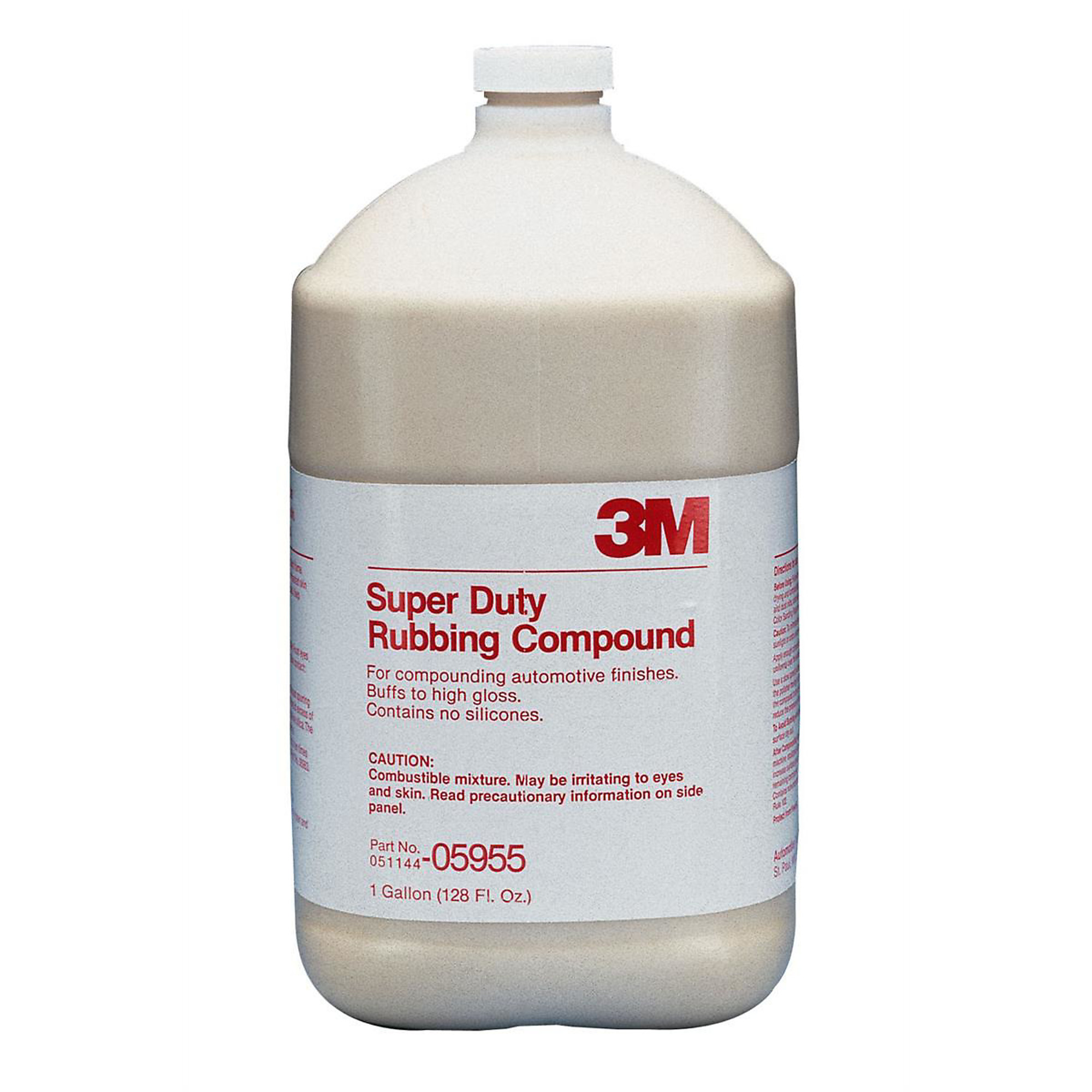 3M Rubbing Compound Super Duty — 1 Gal., High Gloss, Swirl-Free, Model# MMM5955