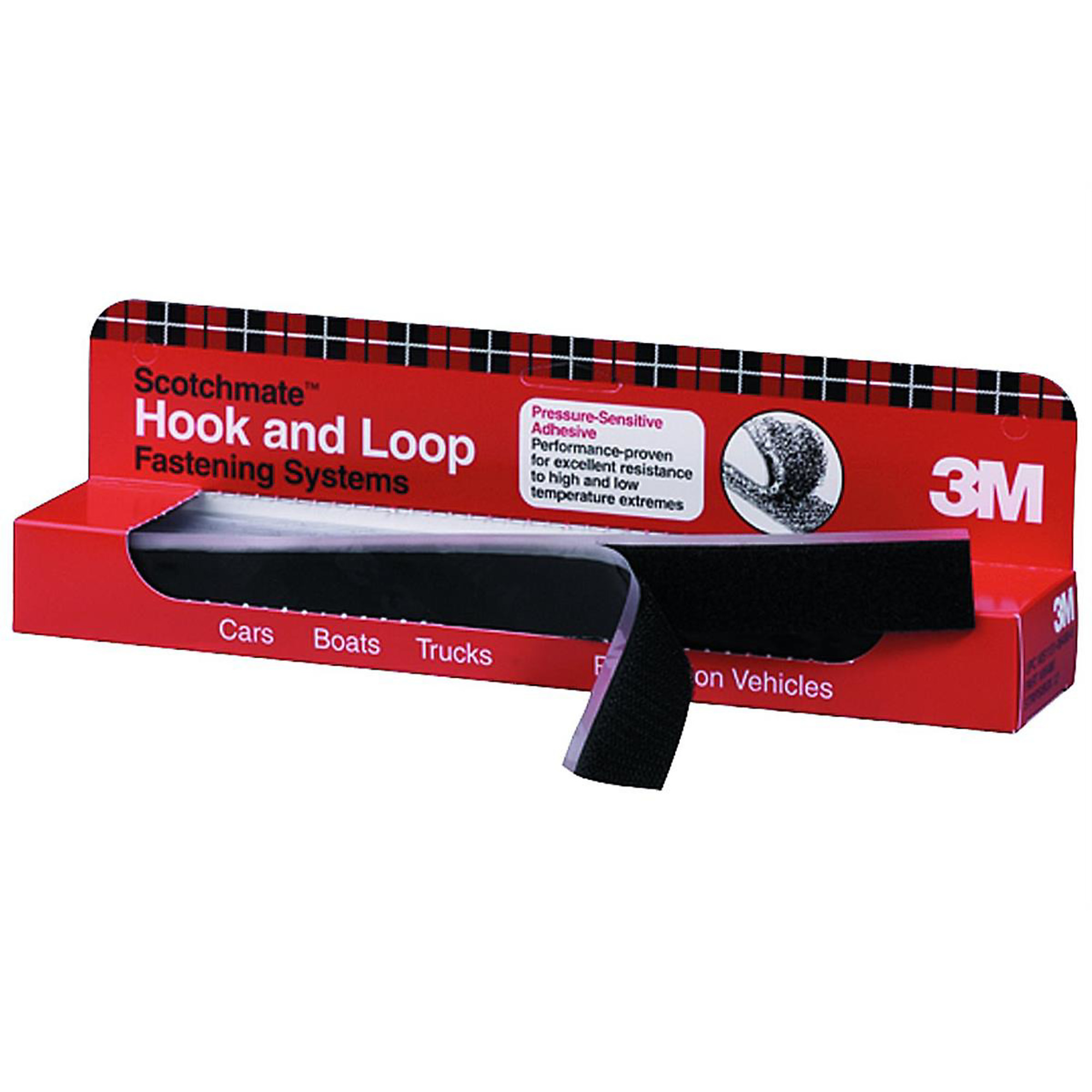 3M Velcro Hook and Loop Strips — 1in. x 12in., 12 Pcs, Model# MMM6480