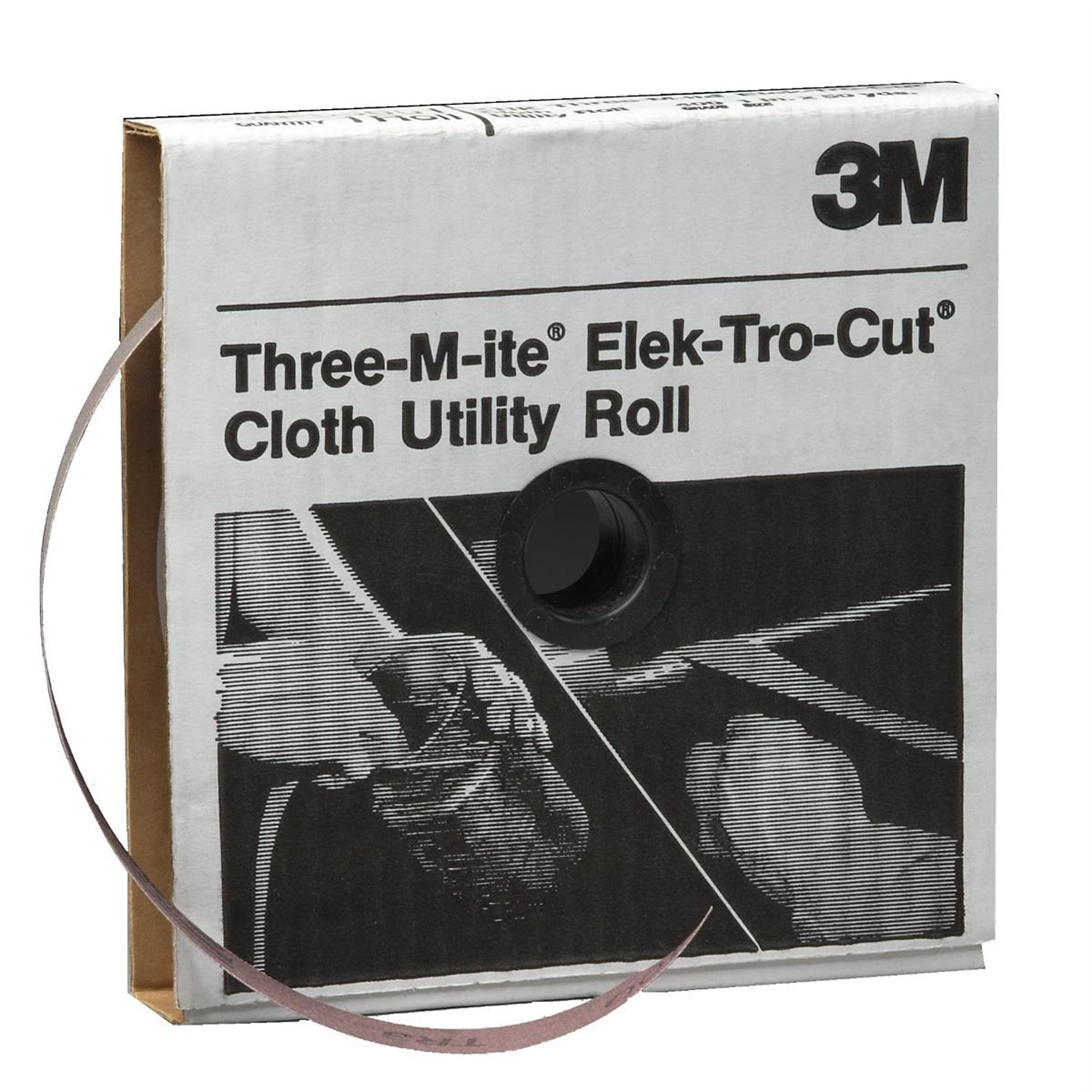 3M Utility Sanding Rolls — 1in. x 50 Yards, 220 Grit, Aluminum Oxide, Model# MMM5005