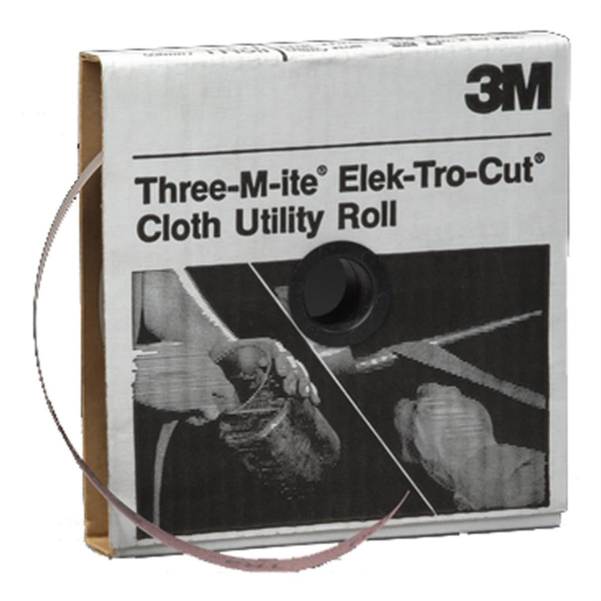 3M Utility Rolls Cloth — 1in. x 50 Yards, Aluminum Oxide, 320 Grit, Model# MMM5002