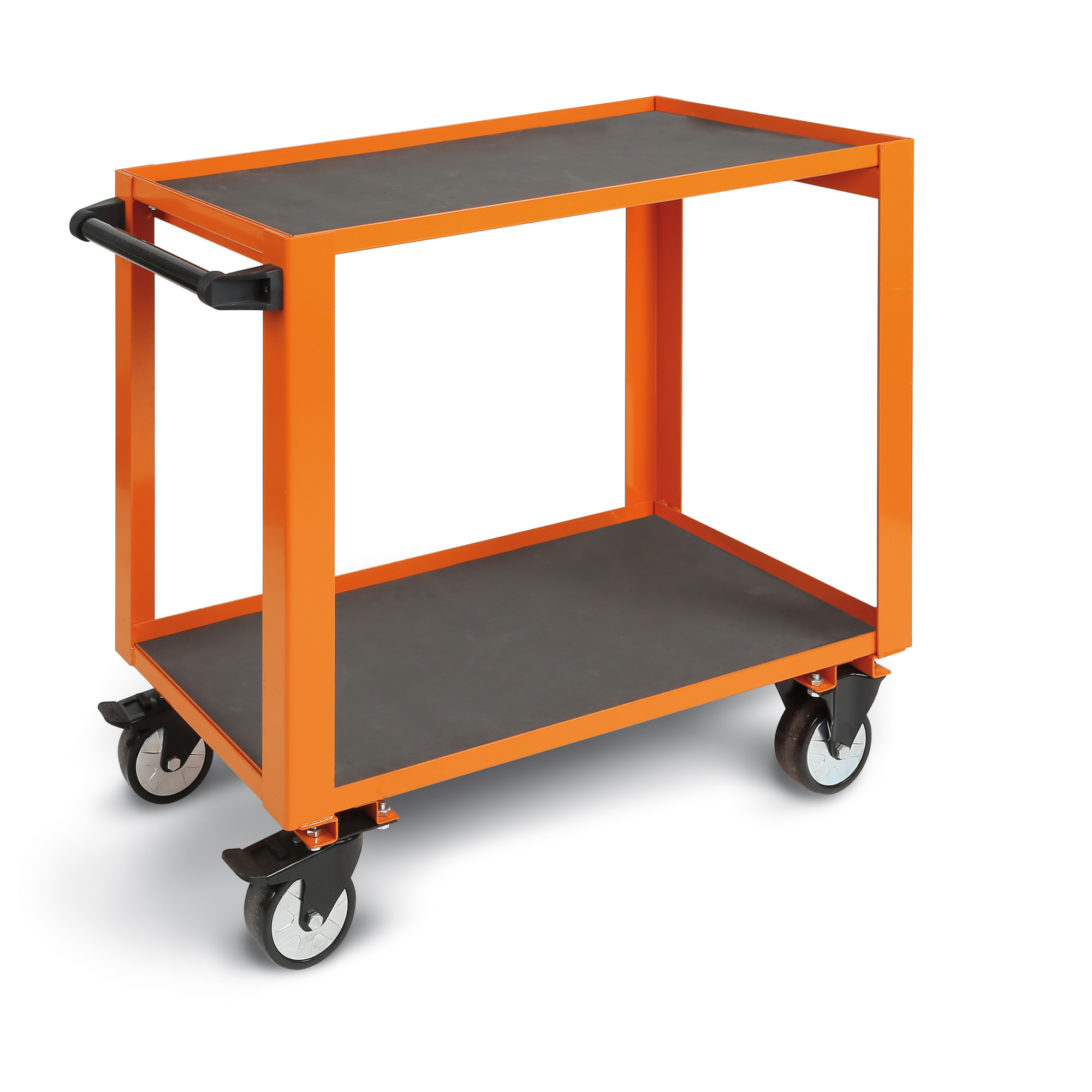Beta Heavy-Duty Rolling Tool Cart — 35.4in. x 19.69in. x 34.25in., 1650-Lb. Capacity, 5in. Casters, Orange, Model# CP51 O