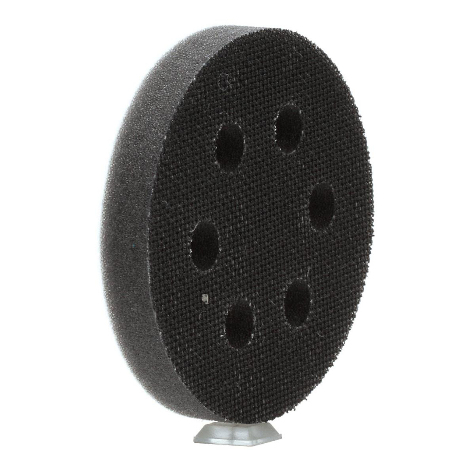 3M Soft Hookit Pad Interface — 3in., Durable Foam, 6 Dust Holes, Model# MMM5771