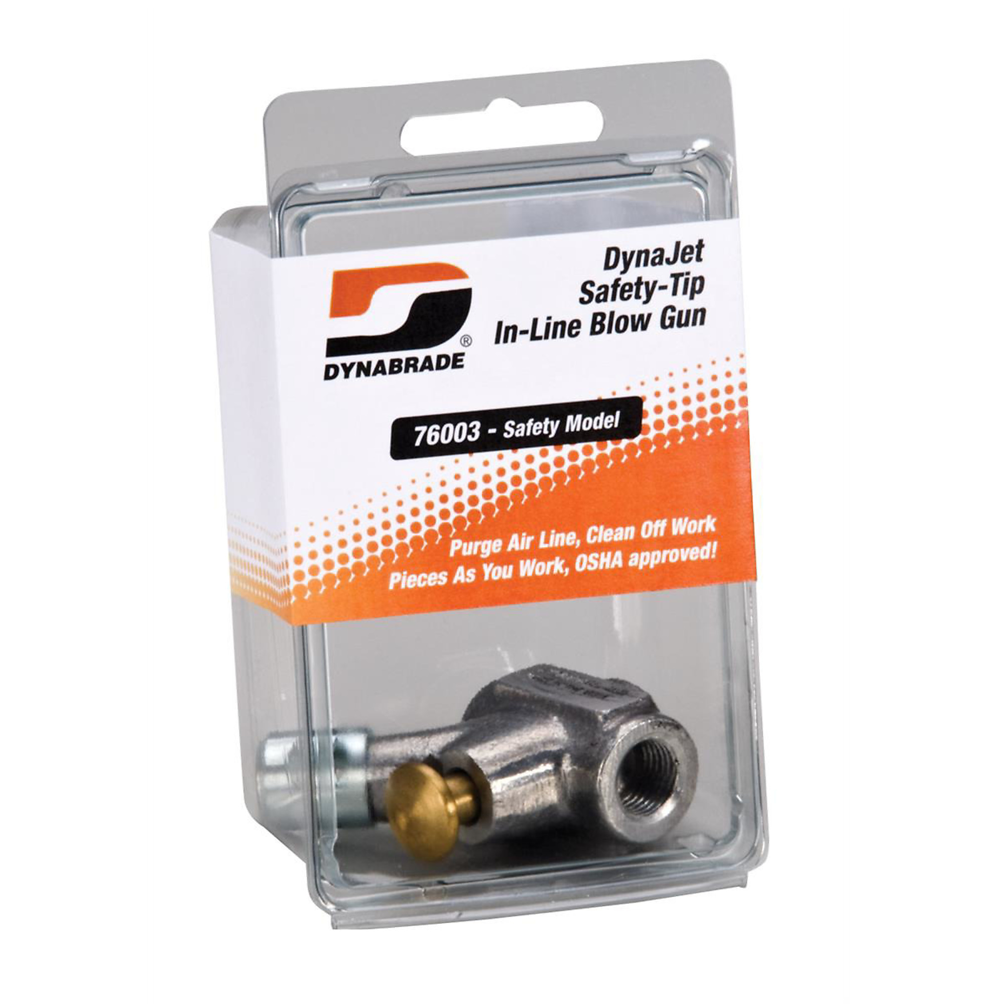 Dynabrade Safety-Tip In-Line Blow Gun — 30 PSI, Meets OSHA Requirements, Model# DYB76003