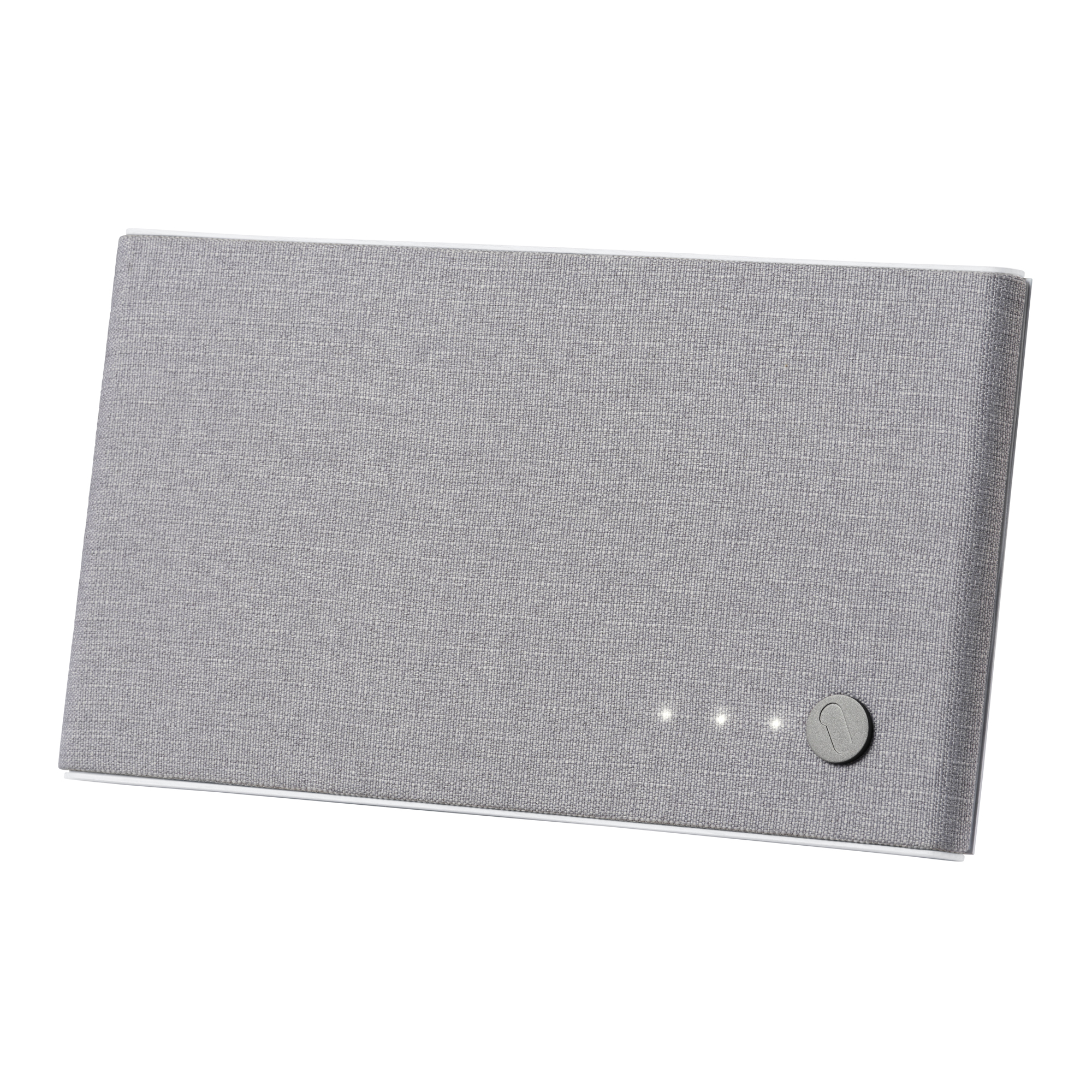 One For All Amplified Indoor Digital TV Antenna — Up to 60-Mile Reception Range, Ultimate Gray Fabric, 3G/4G/5G Block-Filter, Model# A714460A0700001