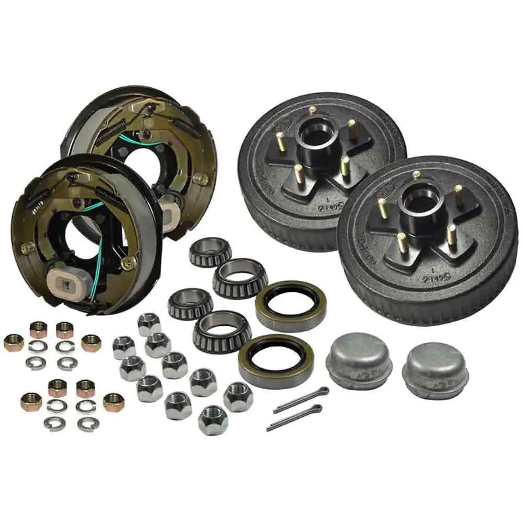 Rigid Hitch, Electric Drum Brake Kit, Pair, Left and Right Sides, 10in, 5-Bolt on 5in Circle, Model# BPH1003EPR