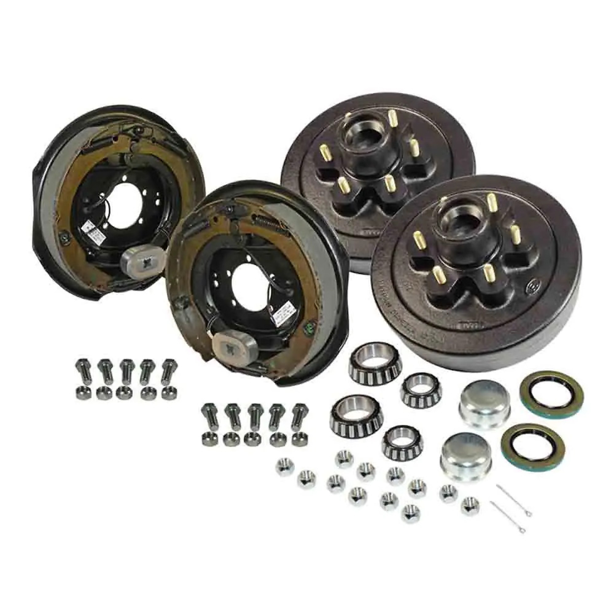 Rigid Hitch, Electric Drum Brake Kit, Pair, Left and Right Sides, 12in, 6-Bolt on 5.5 inch Circle, Model# BPH1206EPR