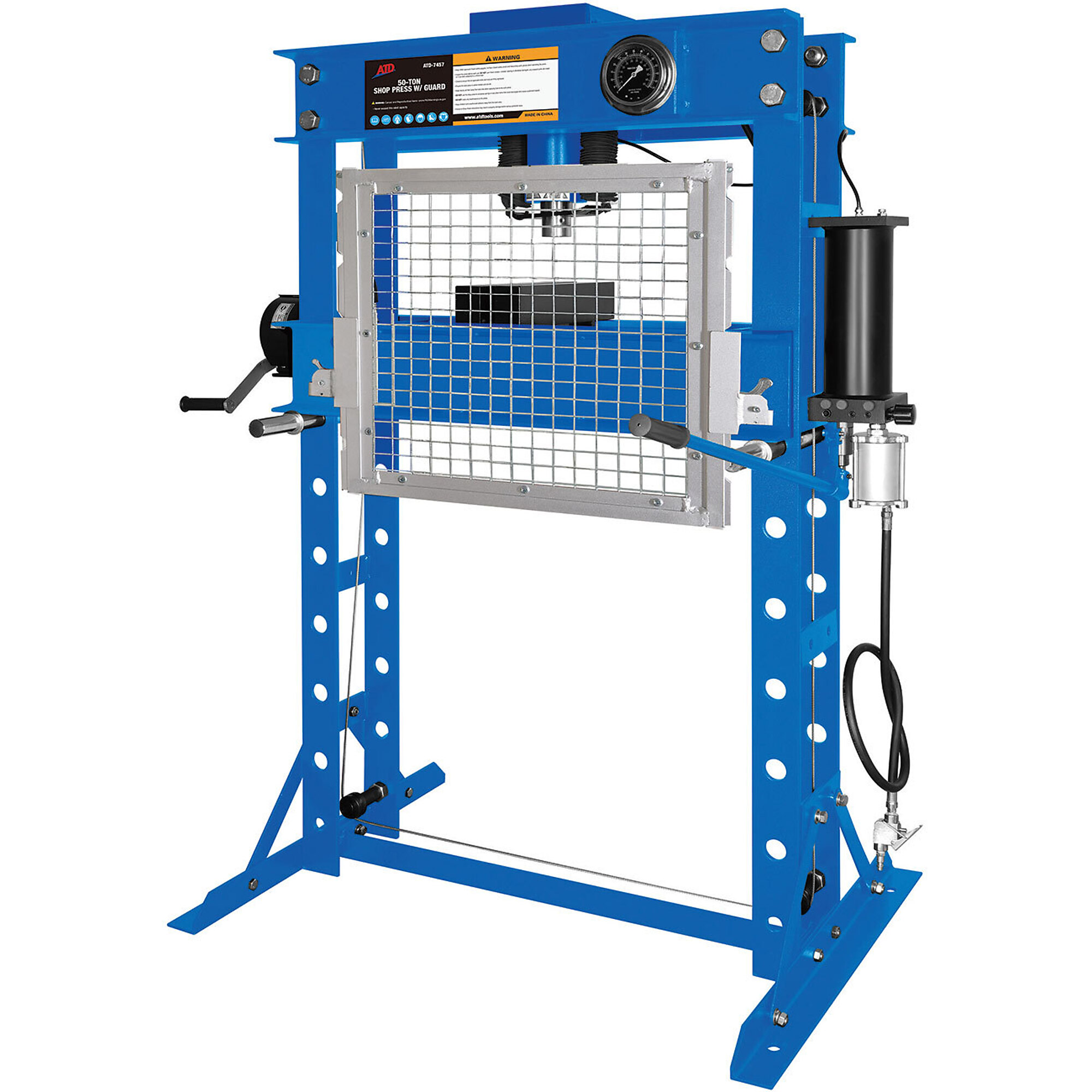 ATD 50 Ton Shop Press W/ Guard, Model# 10686
