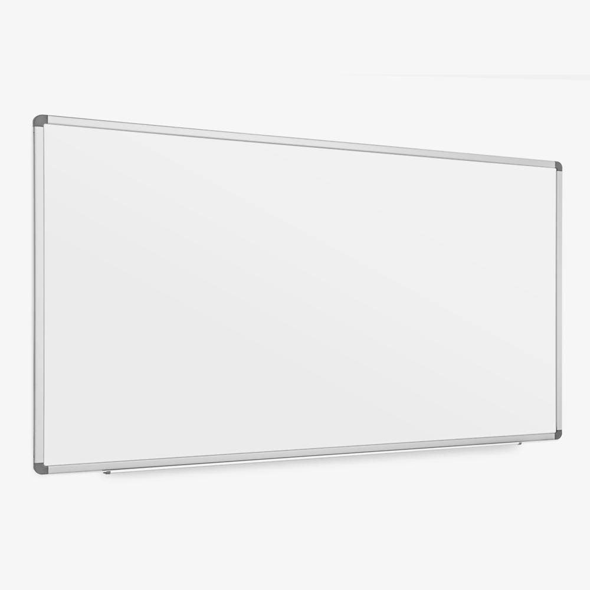 Luxor Porcelain Wall-Mounted Dry Erase Whiteboard — 96in. x 40in., Magnetic, Ghosting-Resistant, Model# DEWM004
