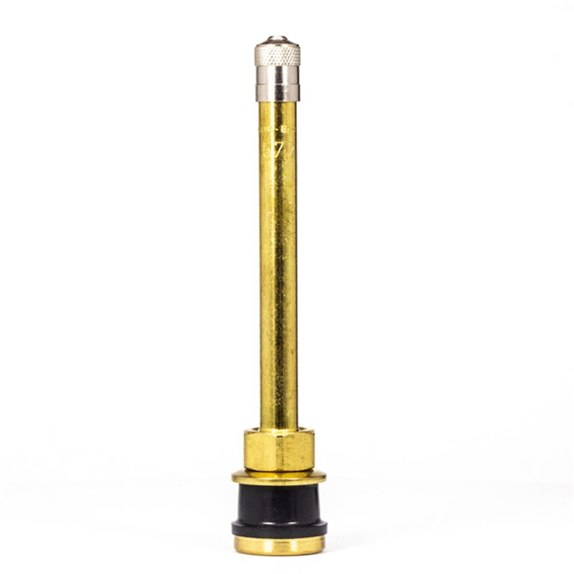 Apex Tool Group Straight Brass Clamp-In Truck Valve — 3.75in. Length, High Temperature-Resistant, Pack of 25, Model# ALL753192