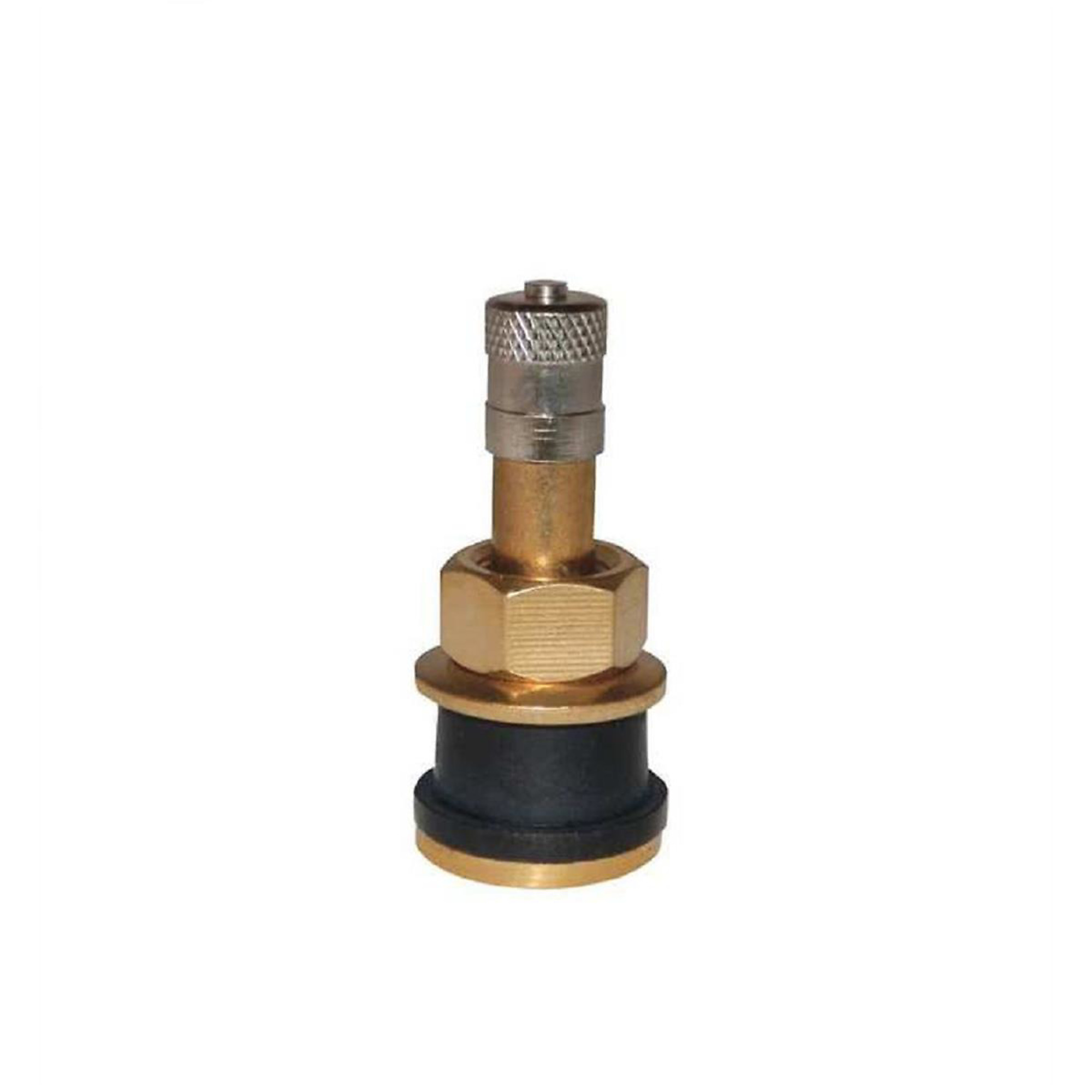 Haltec Tubeless Truck Tire Valve — Bag of 10, Straight Clamp-In, For 0.625in. Valve Hole, Model# HALTV-501A