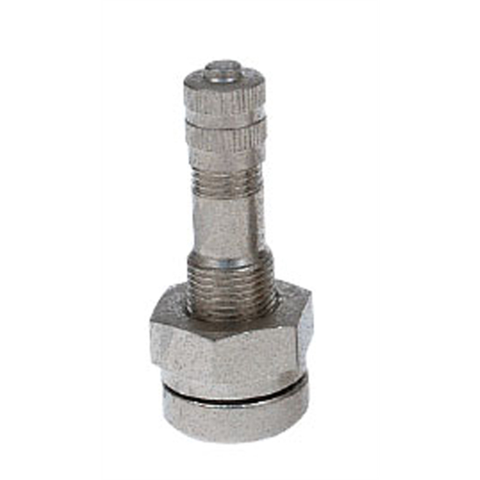 Haltec Alcoa O-Ring Seal Tire Valve — 9.7mm, Nickel Finish, Bag of 10, Model# HALTV-542