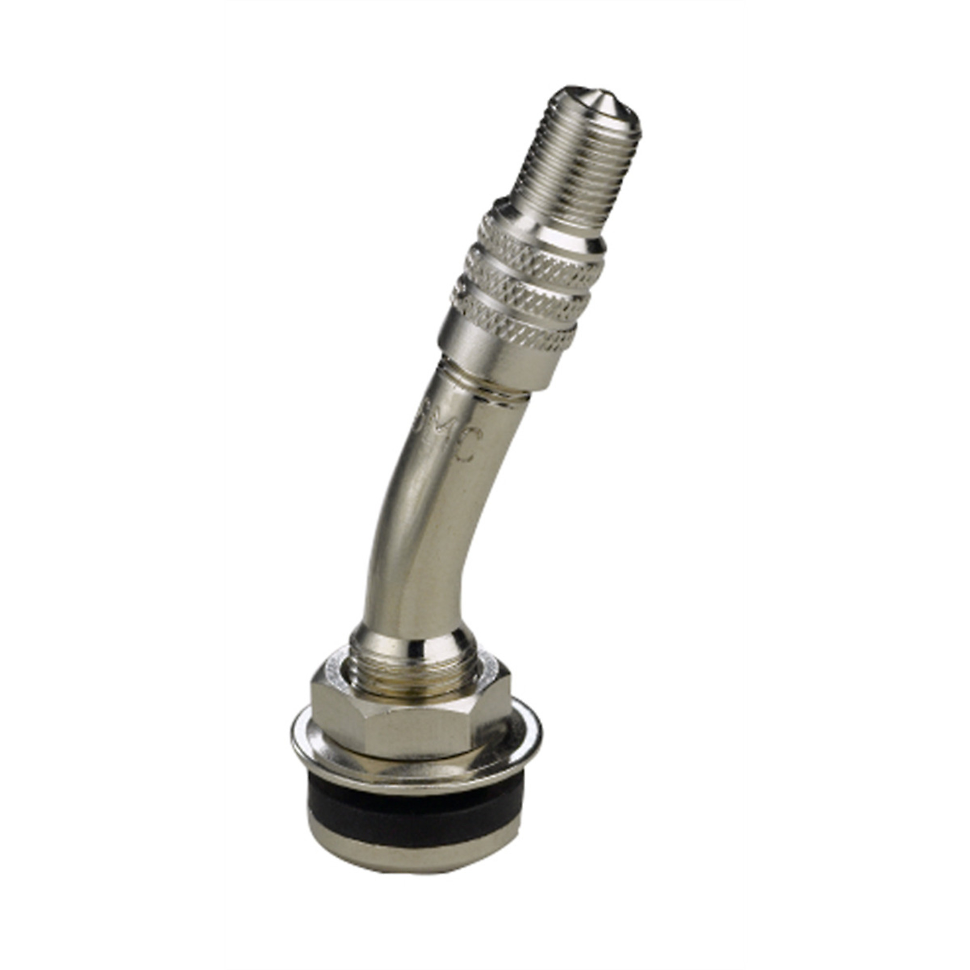 Haltec Ford F-Series Valve — Nickel Finish, For Dual Wheels, 10 Pk, Model# HALTV-416MC-10