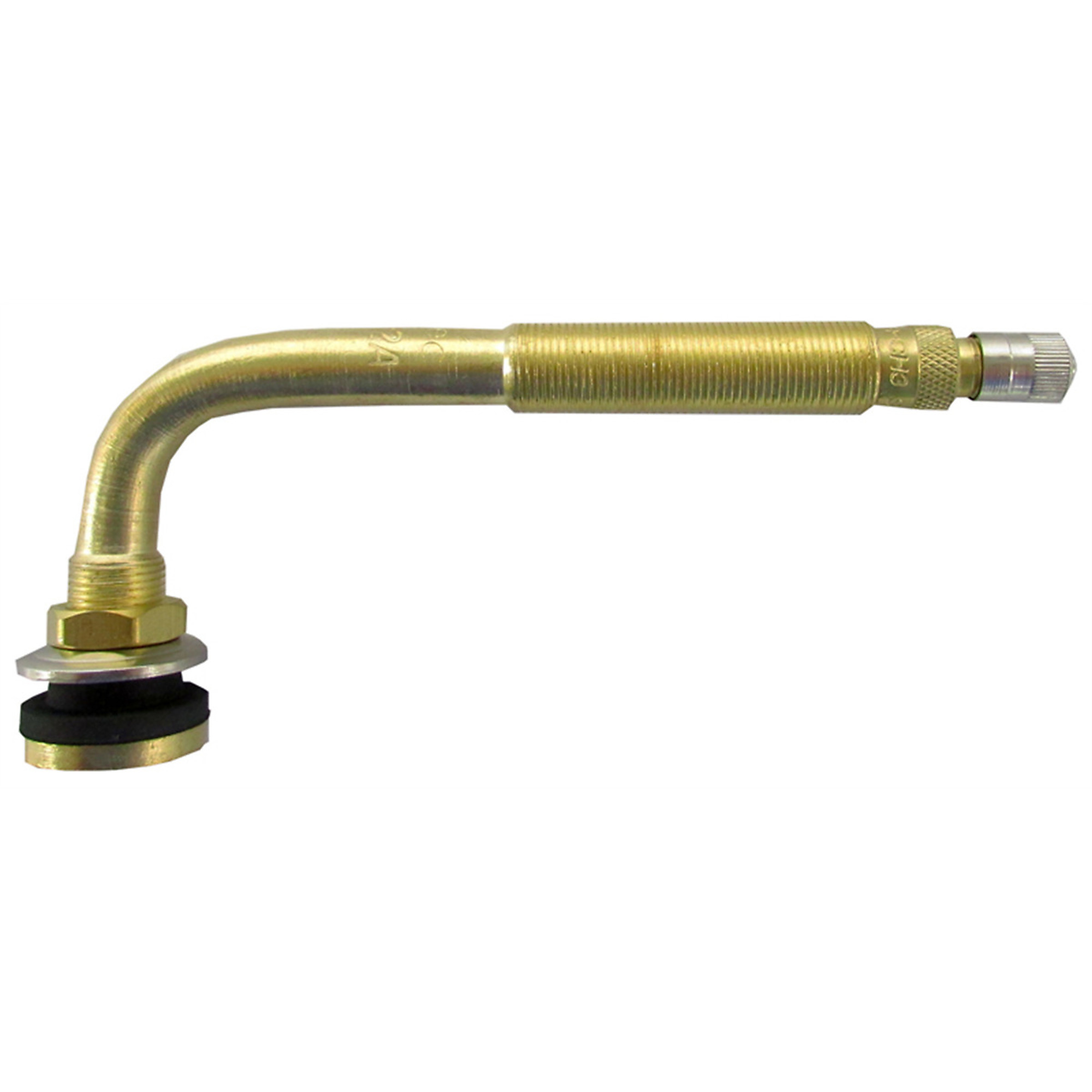 Haltec Air Liquid Tire Valve — 90 Degree Bend, 1 3/4in. x 4 1/2in., 0.625in. Valve Hole, Model# HALTV-622A