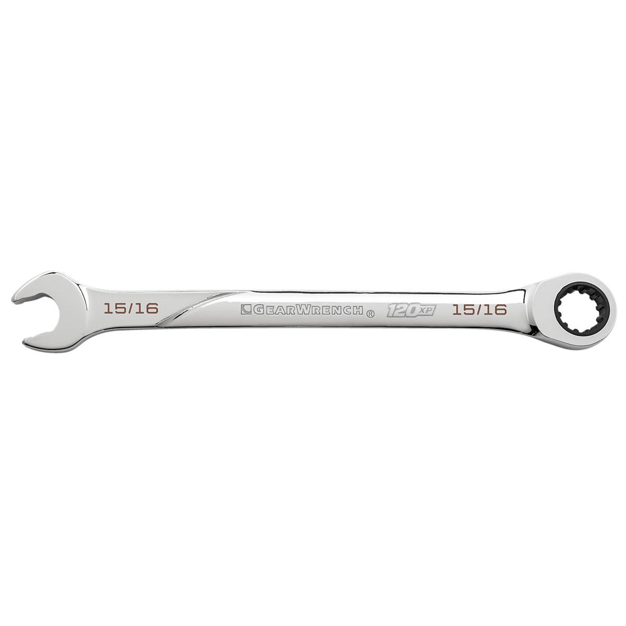 GearWrench 120XP Universal Spline XL Ratcheting Combination Wrench — 15/16in., Alloy Steel, Model# KDT86444