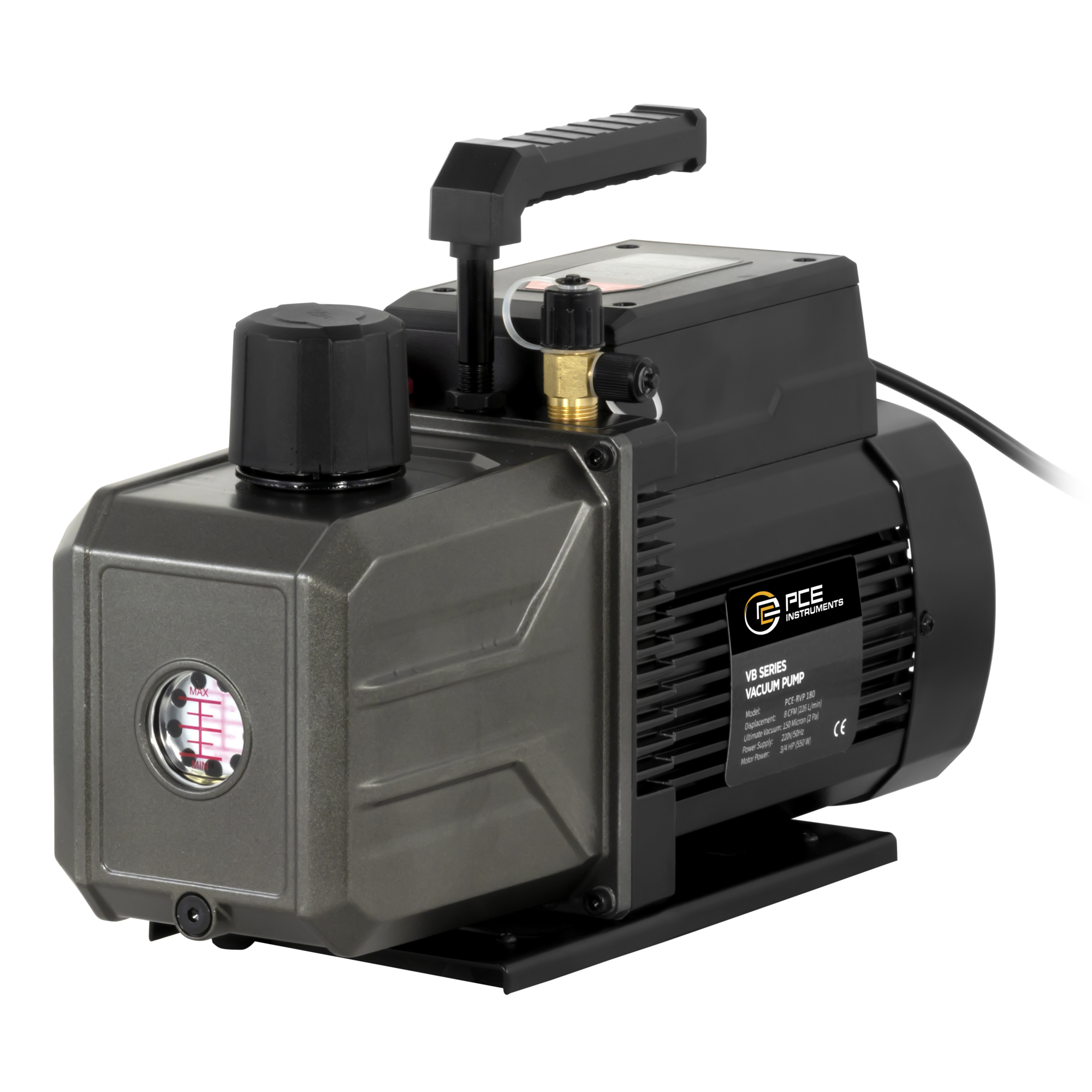PCE Instruments Digital Manifold Gauge Vacuum Pump — 0.7 HP, Model# PCE-RVP 180