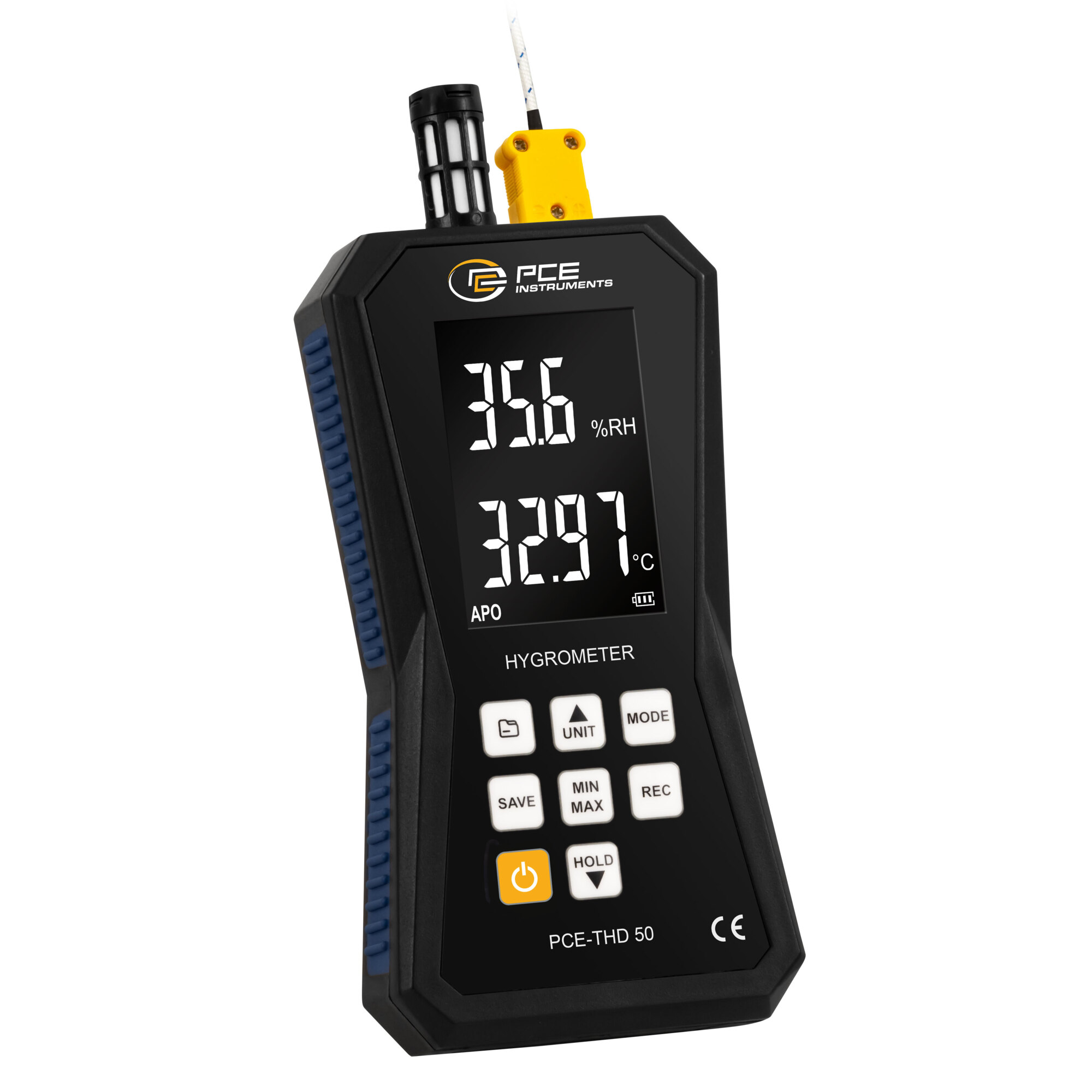 PCE Temperature-Humidity Datalogger — Measures Ambient Temperature and Humidity, Model# PCE-THD 50