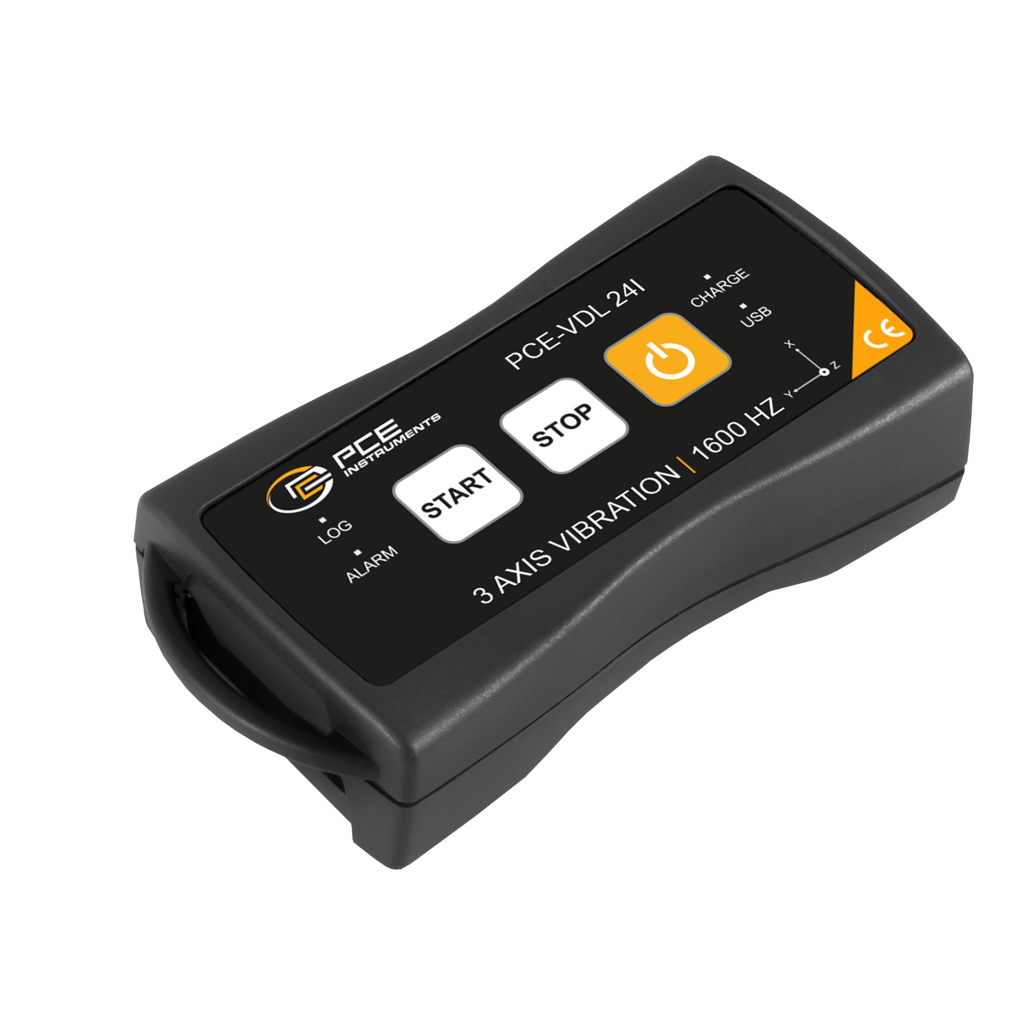 PCE 3-Axis Shock Data Logger — 1600 Hz Sampling Rate, Model# PCE-VDL 24I
