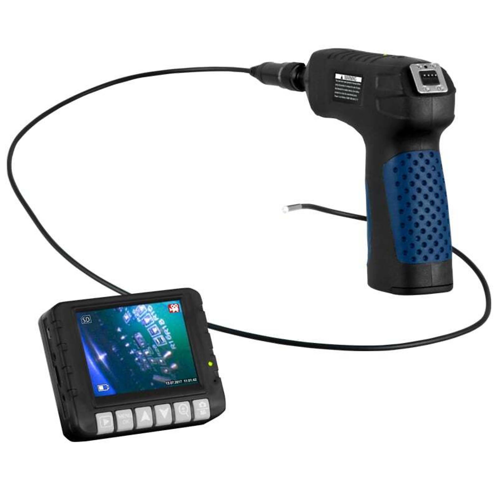 PCE Video Borescope — Handheld, Rechargeable, LED Lighting, Waterproof, Model# PCE-VE 180