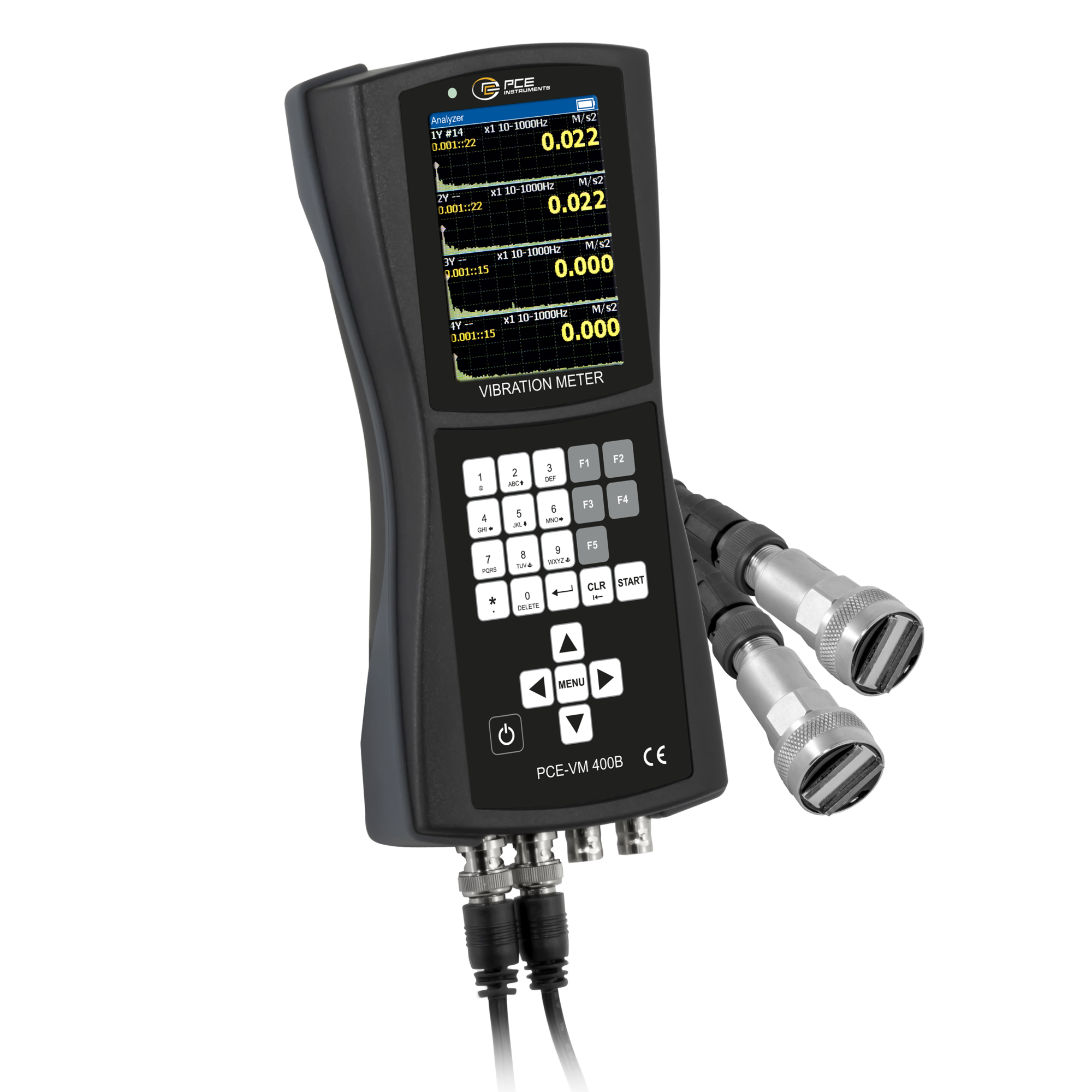 PCE 4-Channel Vibration Analyzer — Model# PCE-VM 400B