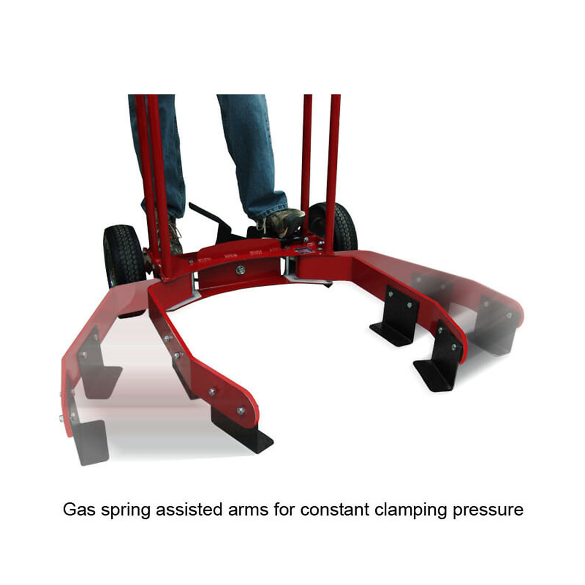 Branick Tire Cart — Hands-Free Operation, Durable Steel, Hydraulic Spring, Model# BRA00-0136