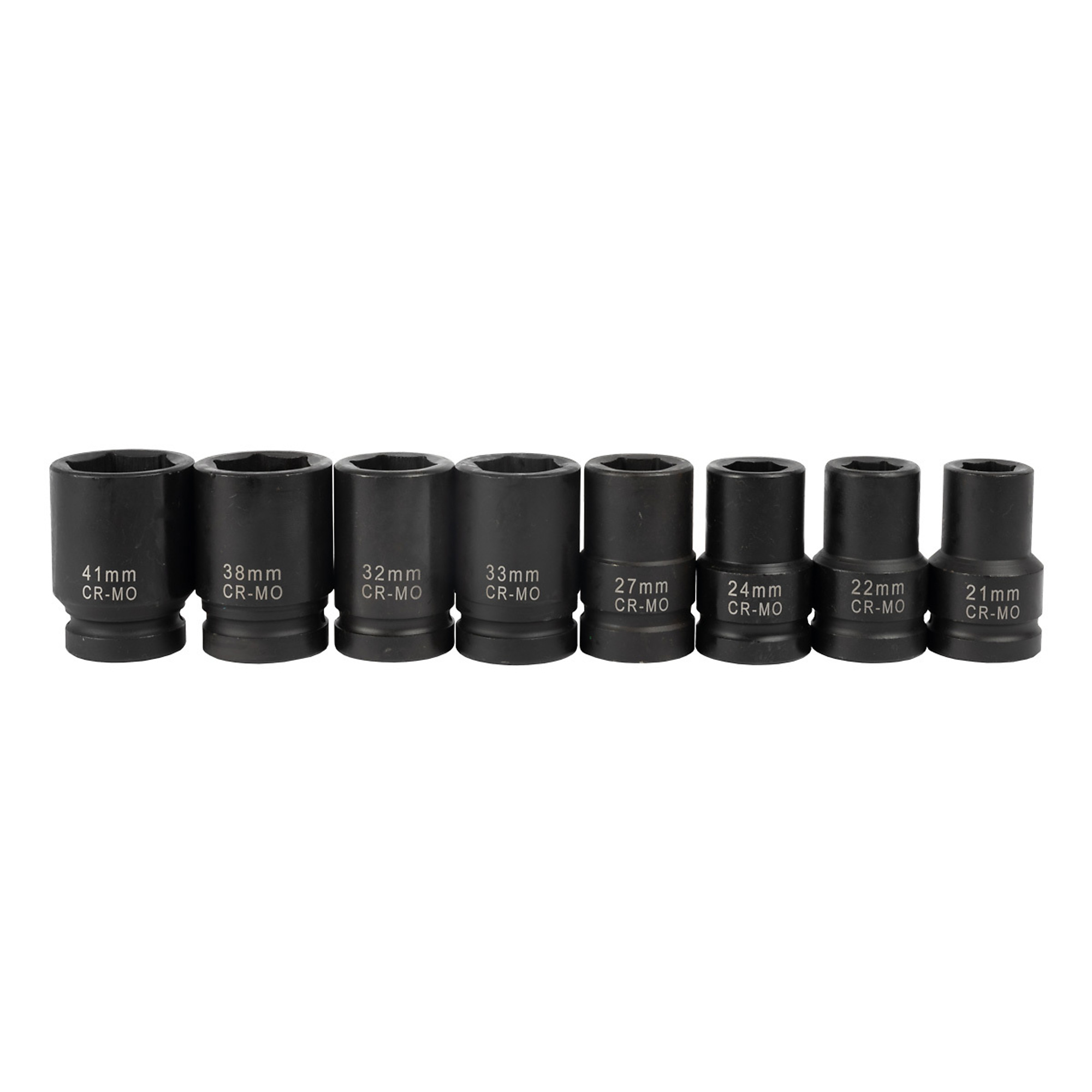 Martins Industries Impulse 1in. Impact Socket Set — Chrome Molybdenum, 8 Pcs, Sturdy Case, Model# MX-S2
