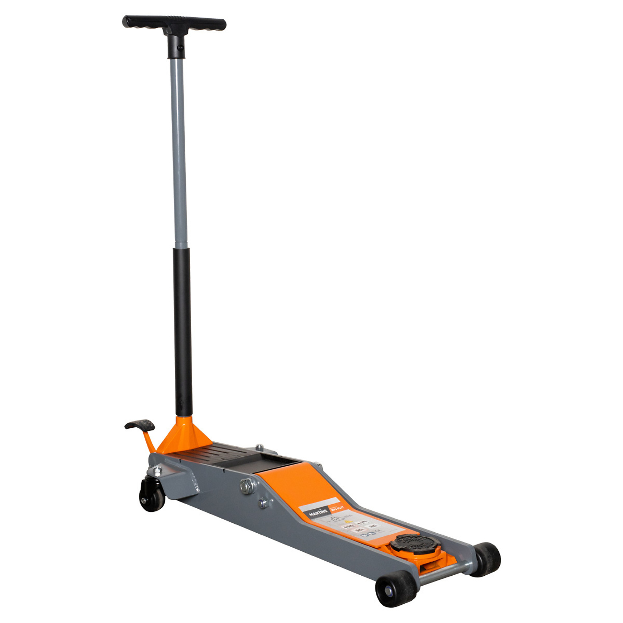 Martins Industries Professional Long Reach Floor Jack — 2-Ton, Low-Profile, Rubber-Padded Saddle, Model# MFJ-PL2T