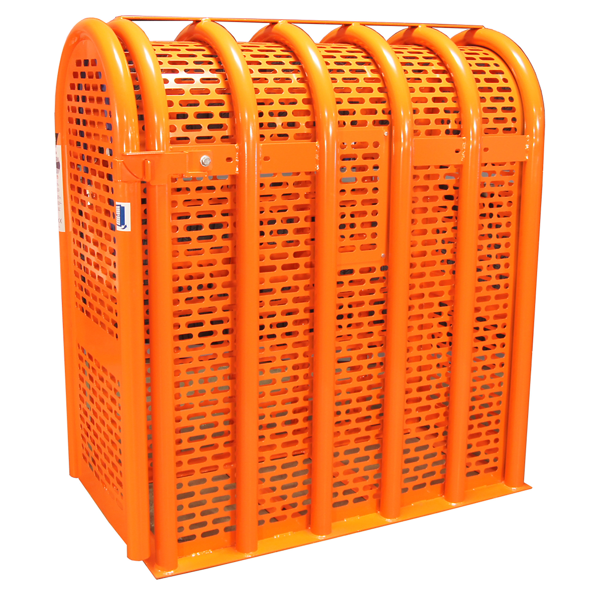 Martins Industries Heavy-Duty Tire Inflation Cage — 6-Bar, OSHA Compliant, Model# MIC-6HD