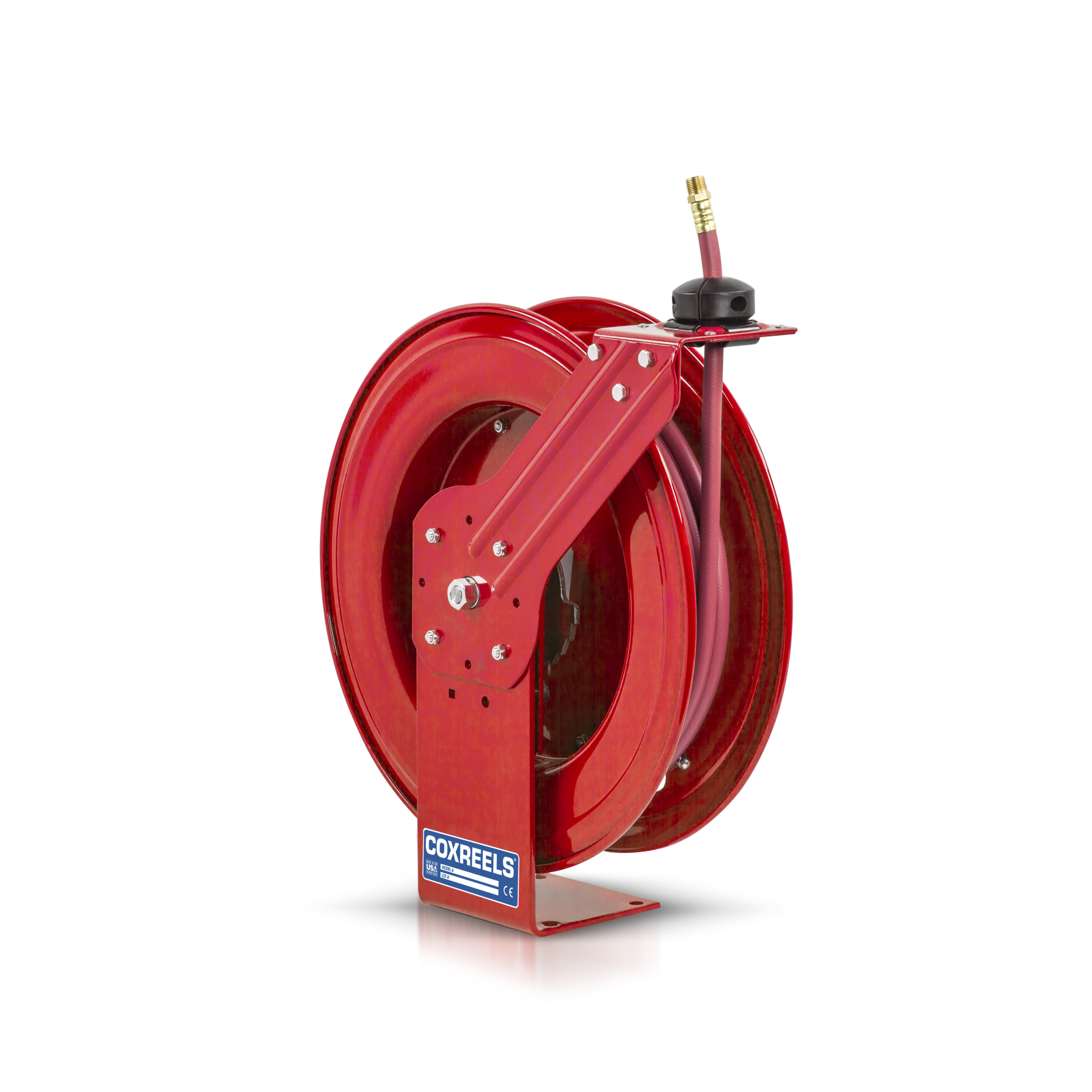 Coxreels Low Pressure Spring Rewind Hose Reel with Super Hub — 3/8in. I.D., 100ft. Hose Capacity, 300 PSI, Model# SH-N-3100-RXX