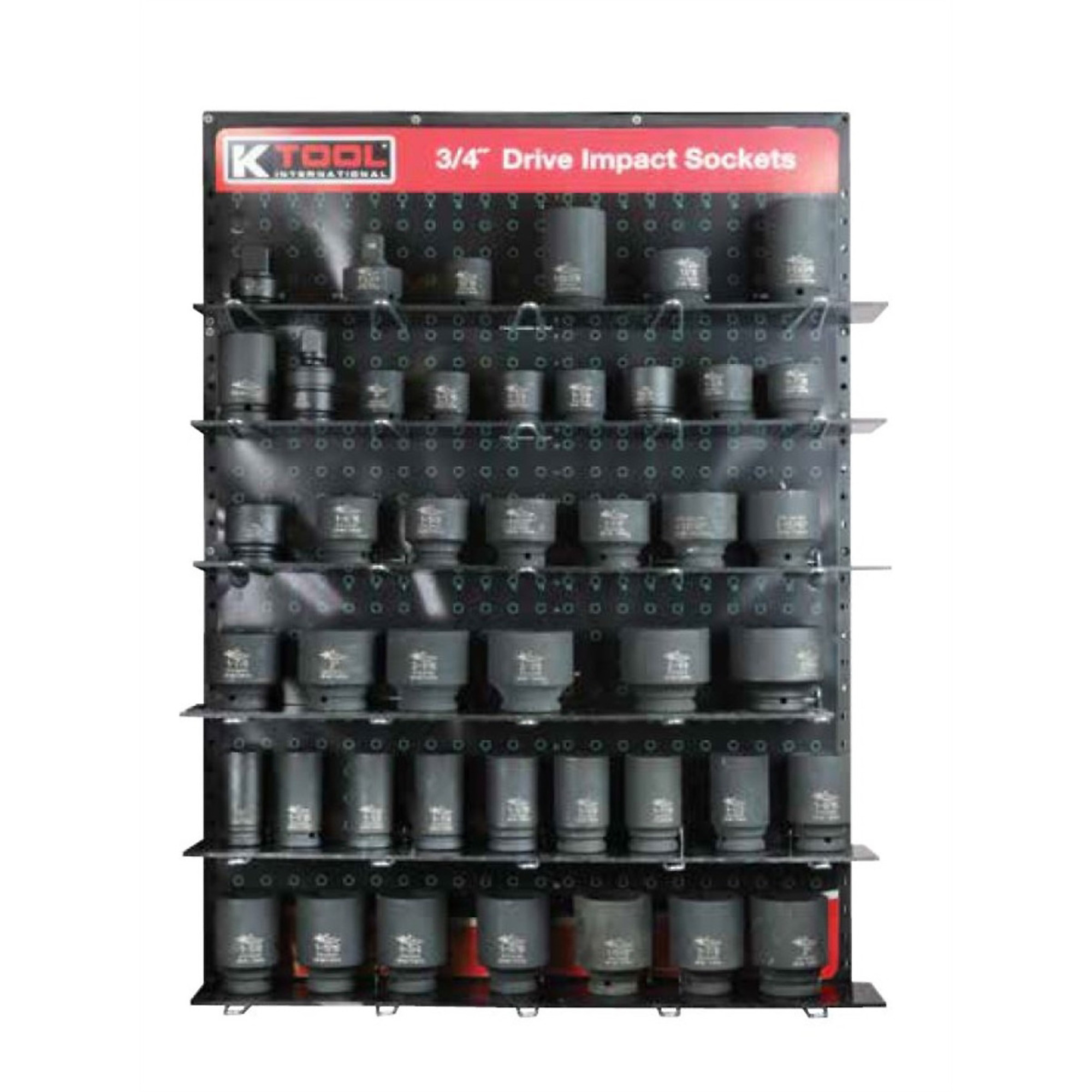 K Tool International 3/4in. Drive Impact Sockets Display Overlay, Model# KTIOL0840