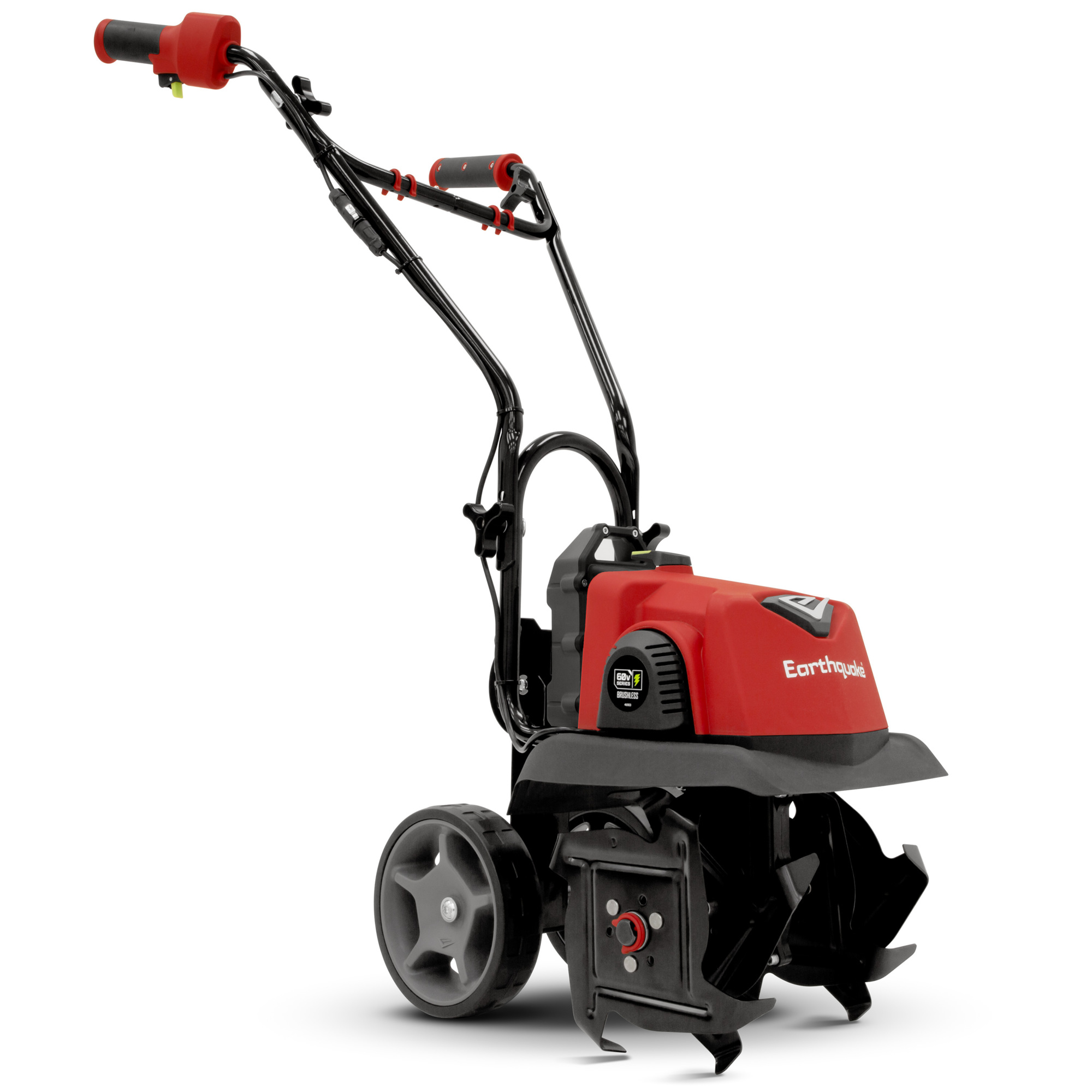 Ardisam Earthquake 60V Cultivator — 4Ah Battery and Charger Included, Variable Speed Trigger, Adjustable Transport Wheels, Overhand Handlebars, Model# 46091