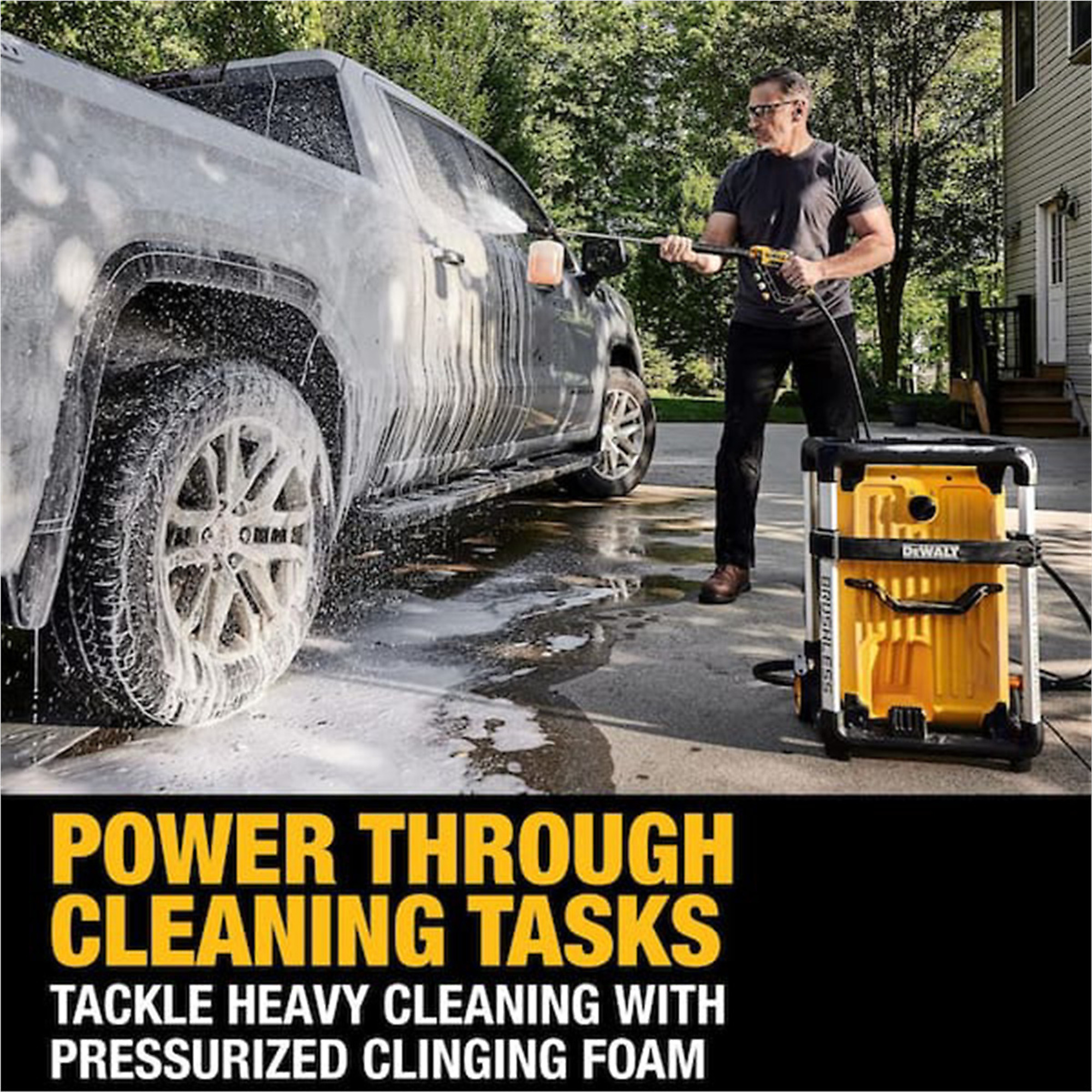 DeWalt Jobsite Electric Pressure Washer — 3000 PSI, 1.1 GPM, 15 Amp, Brushless, Model# DWTDWPW3000