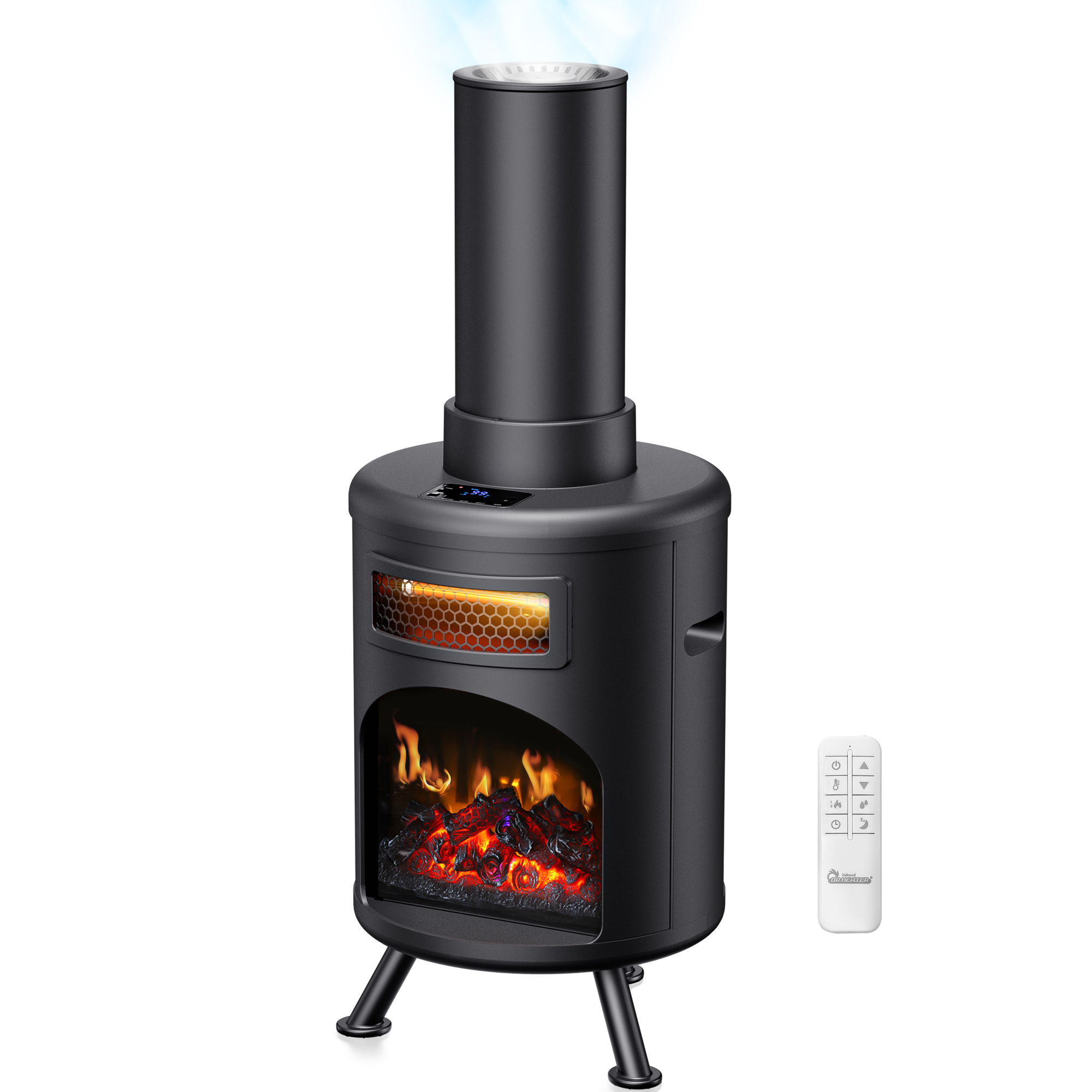 DR. INFRARED HEATER DR-991 Portable Electric Fireplace Space Heater